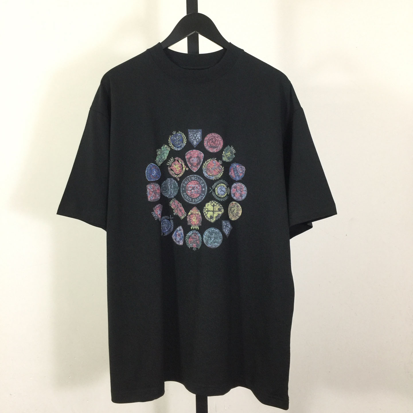 Balenciaga Medium Fit T-Shirt 'Faded Washed Black' - FashionPlug