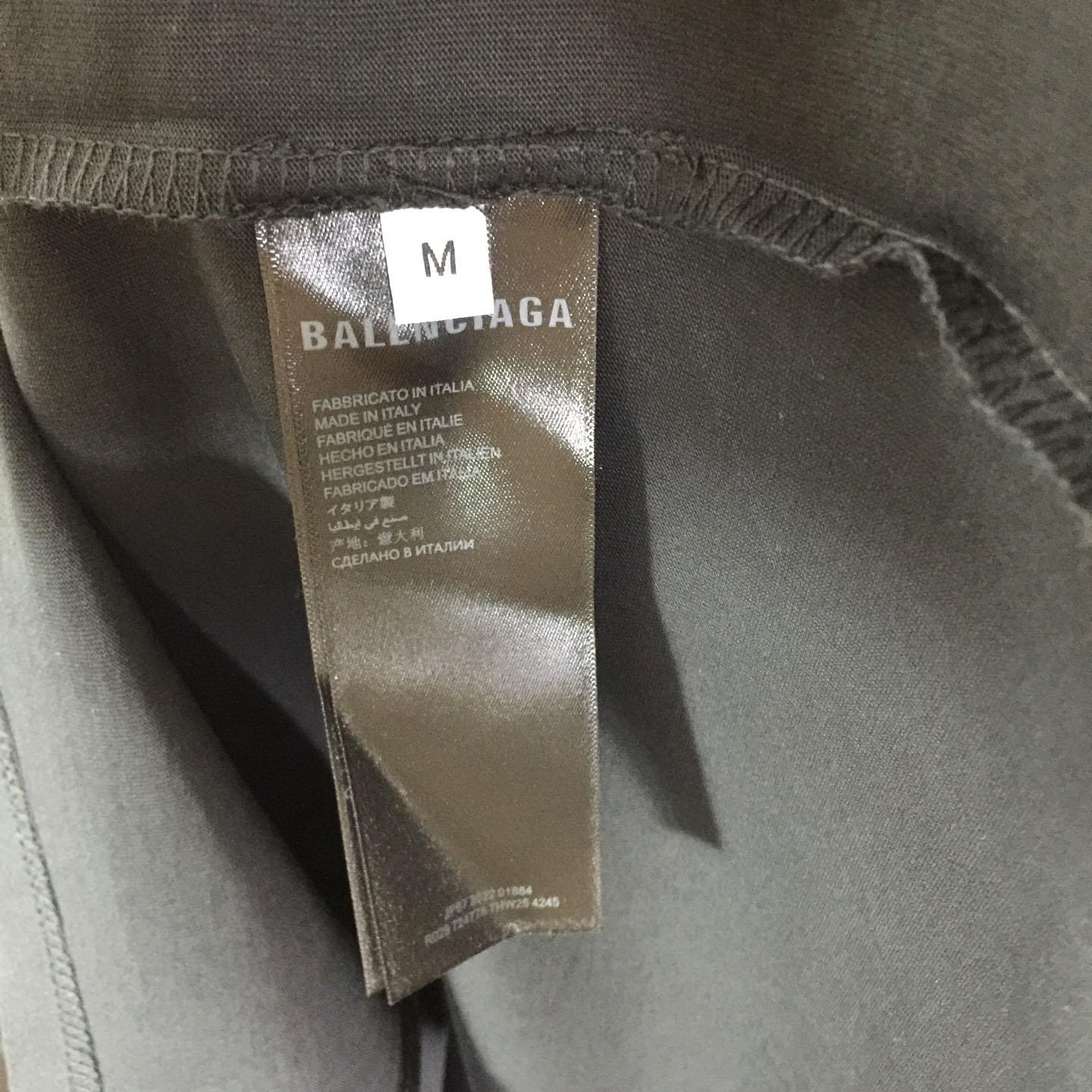 Balenciaga Medium Fit T-Shirt 'Faded Washed Black' - FashionPlug