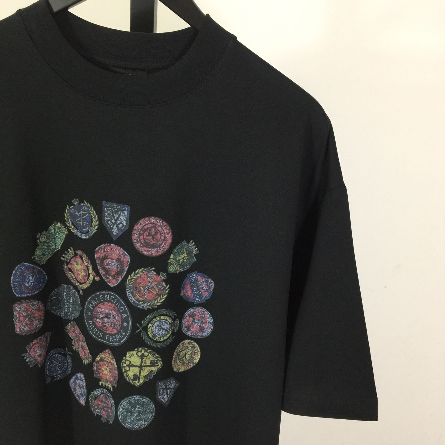 Balenciaga Medium Fit T-Shirt 'Faded Washed Black' - FashionPlug