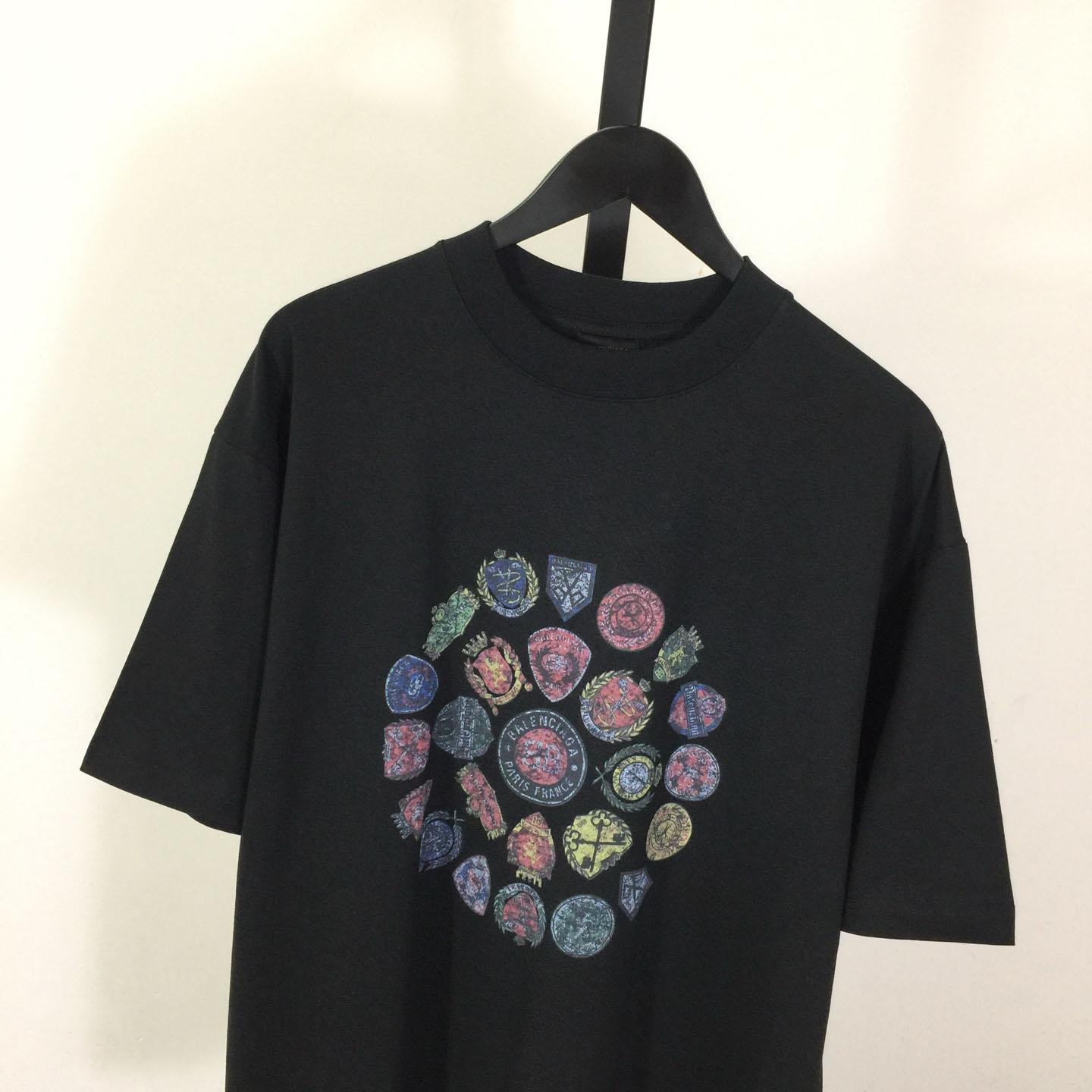 Balenciaga Medium Fit T-Shirt 'Faded Washed Black' - FashionPlug