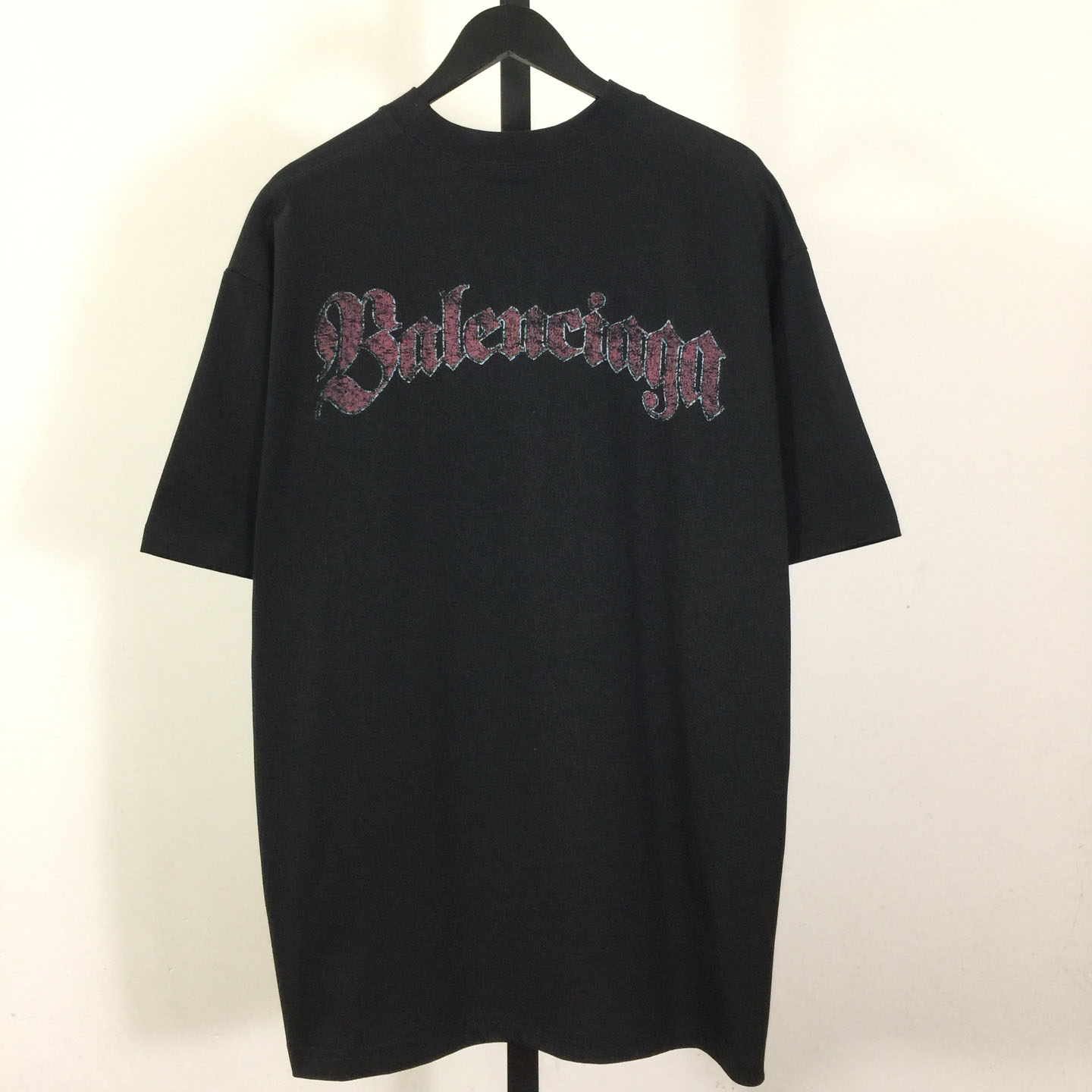 Balenciaga Medium Fit T-Shirt 'Faded Washed Black' - FashionPlug