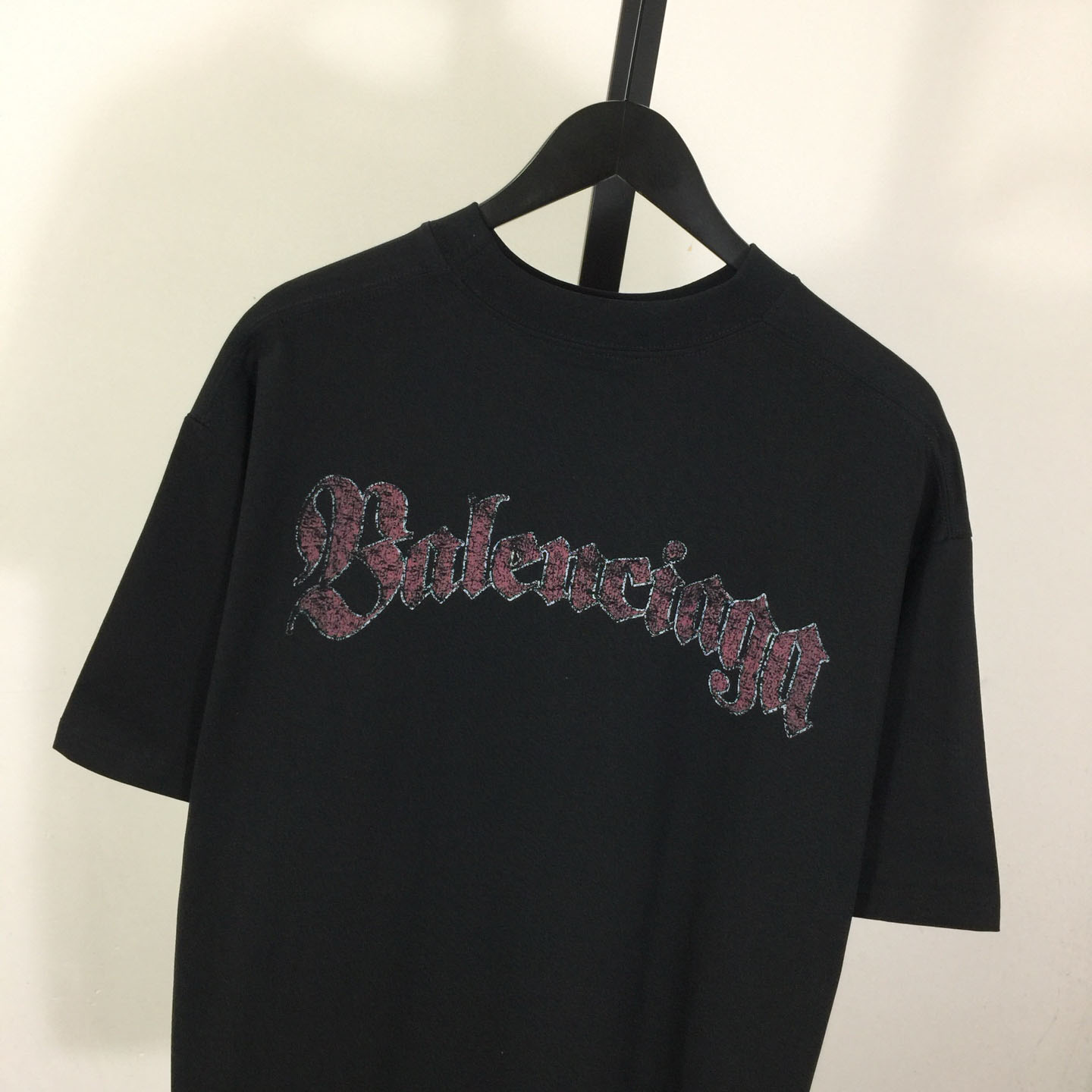 Balenciaga Medium Fit T-Shirt 'Faded Washed Black' - FashionPlug