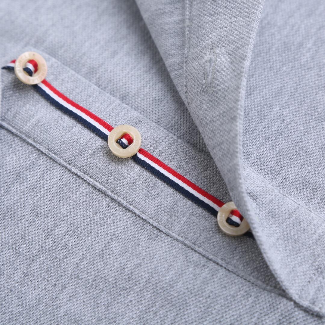 Moncler Logo Patch Cotton Polo Shirt - FashionPlug