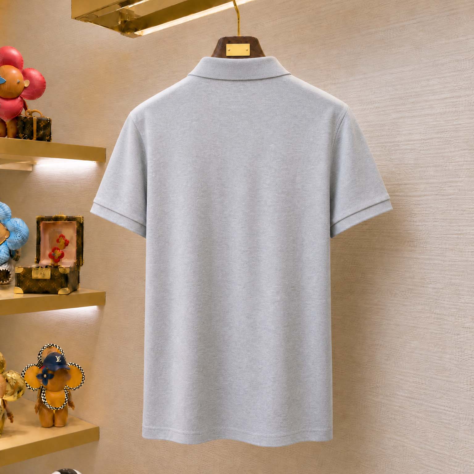 Moncler Logo Patch Cotton Polo Shirt - FashionPlug