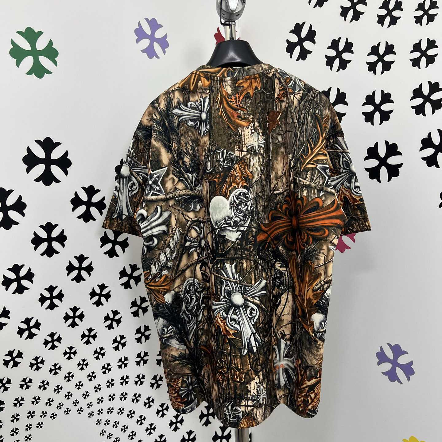Chrome Hearts X Nike NOCTA Camouflage Horseshoe Logo T-Shirt - FashionPlug