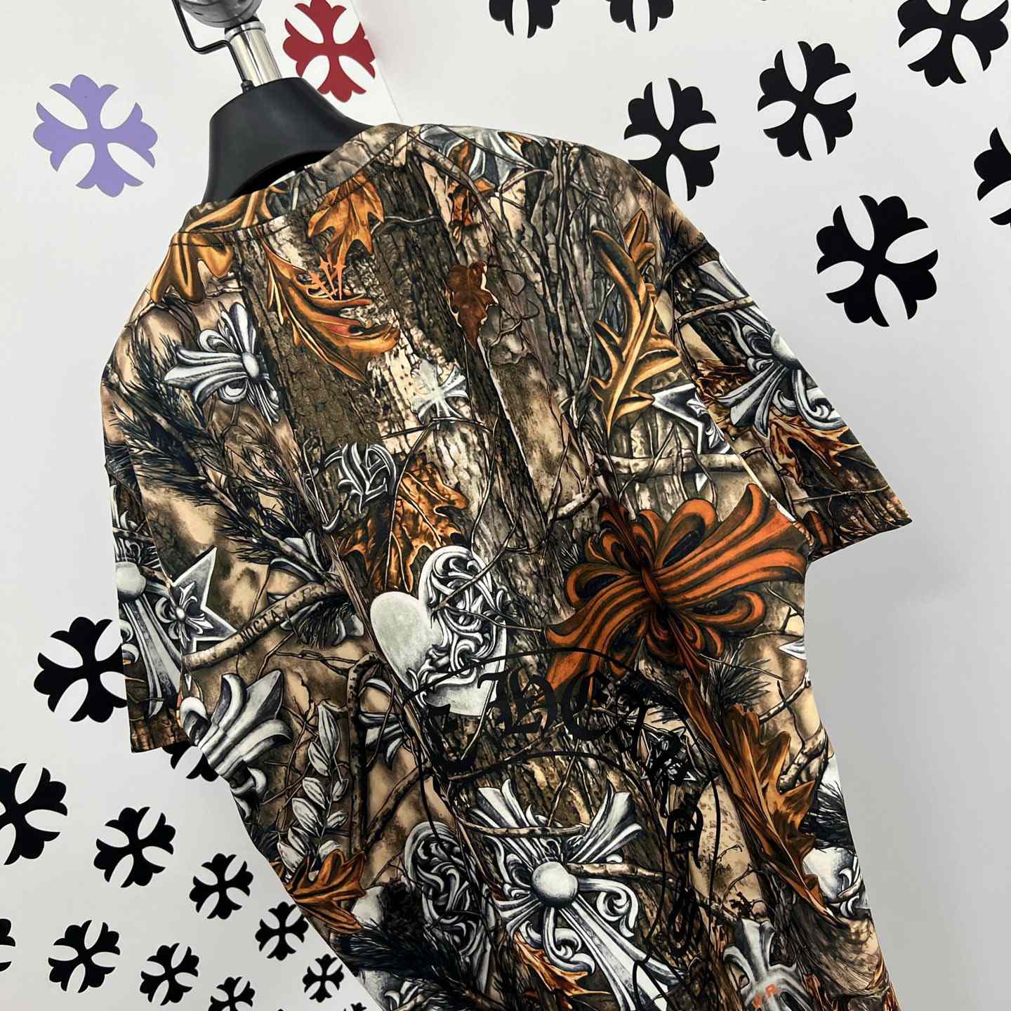 Chrome Hearts X Nike NOCTA Camouflage Horseshoe Logo T-Shirt - FashionPlug