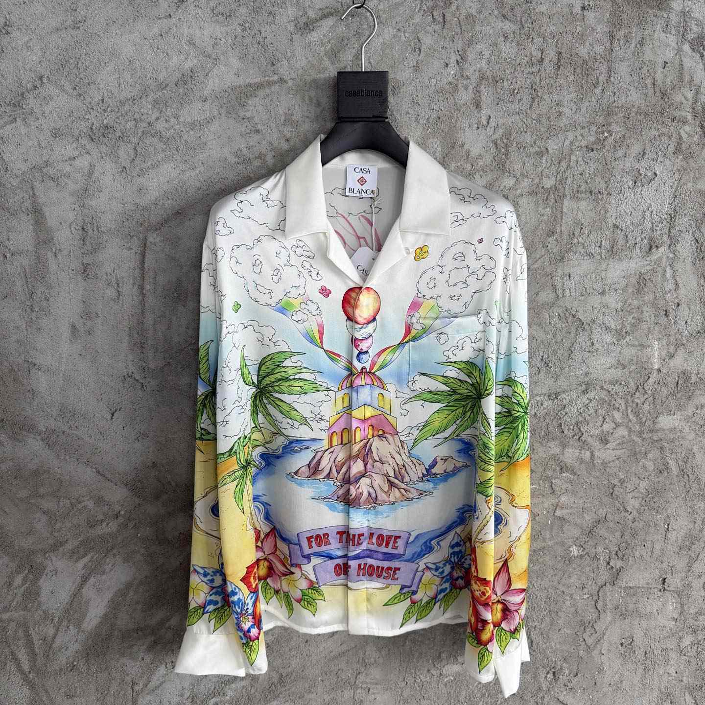 Casablanca Better Days Long Sleeve Silk Shirt  - FashionPlug