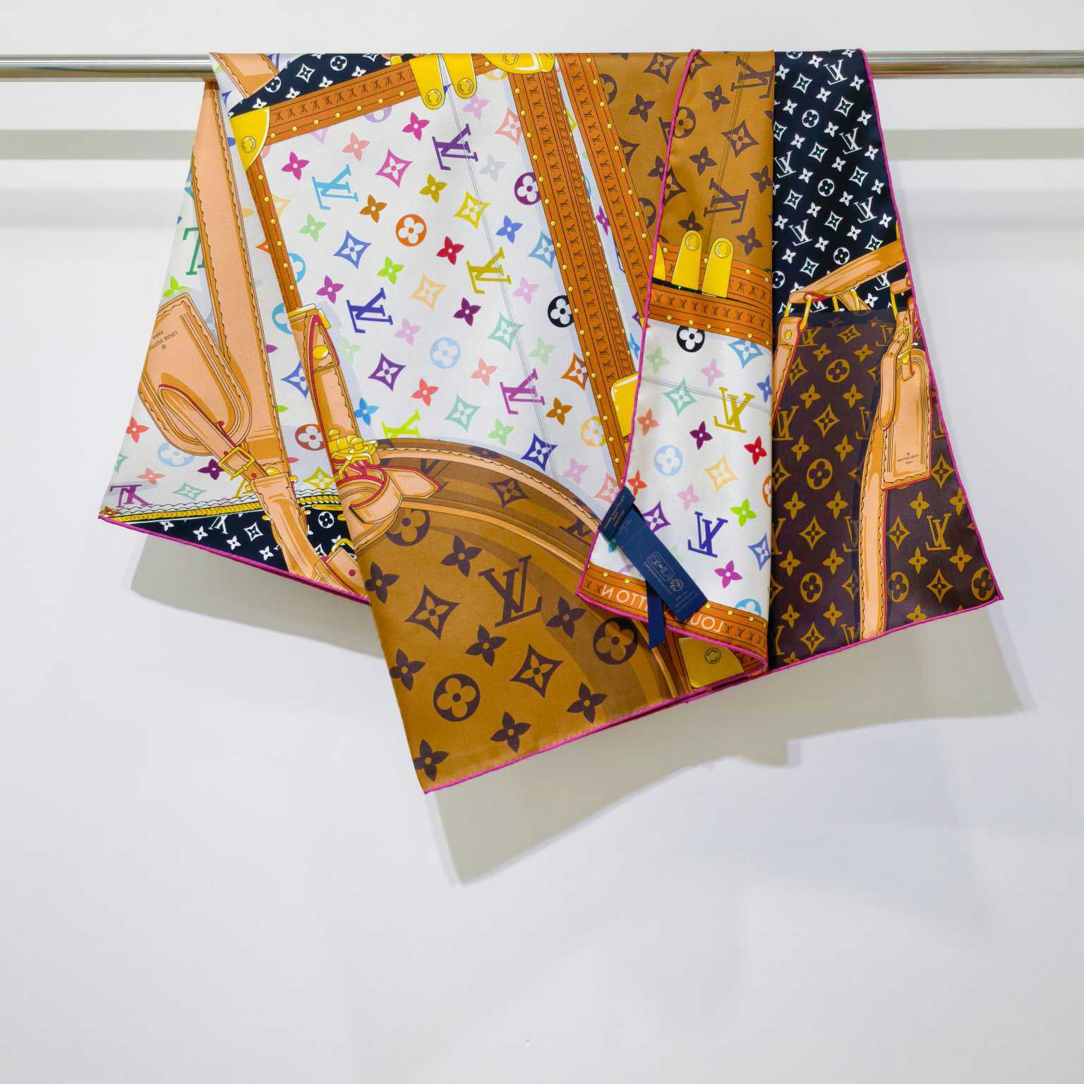 Louis Vuitton LV x TM Monogram Multicolor Collector Square 90 M97889 - FashionPlug