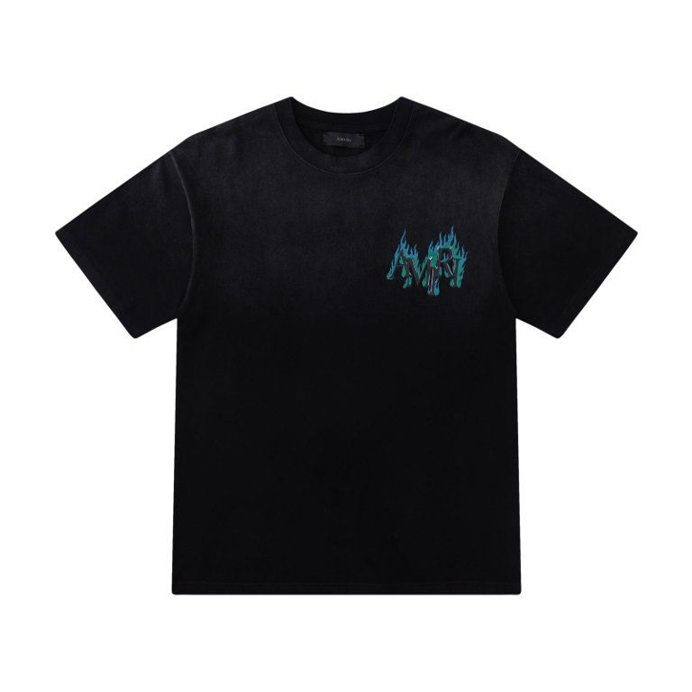 Amiri Flames Printed Cotton T-shirt - FashionPlug