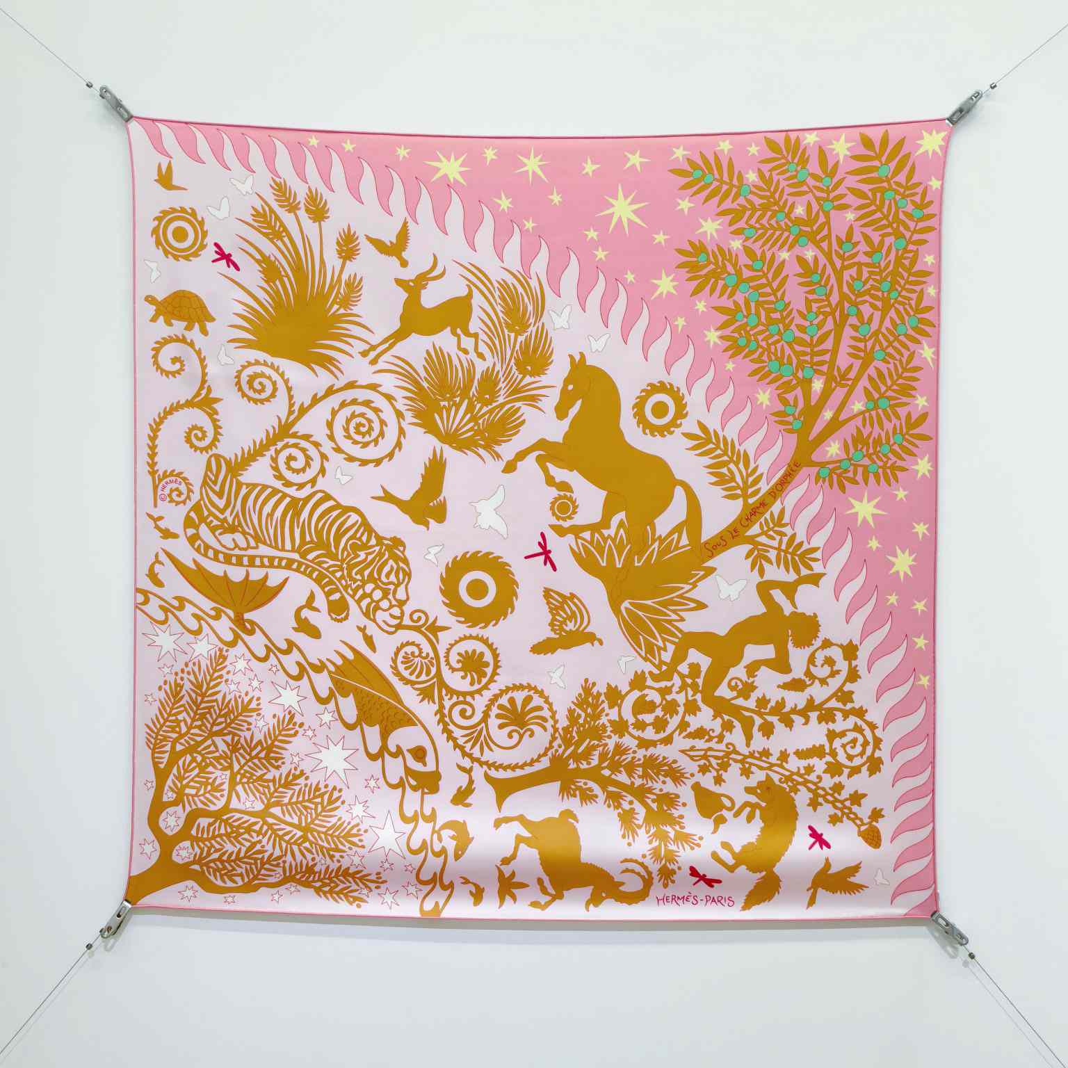 Hermes Sous le Charme D'Orphee Detail Scarf  - FashionPlug