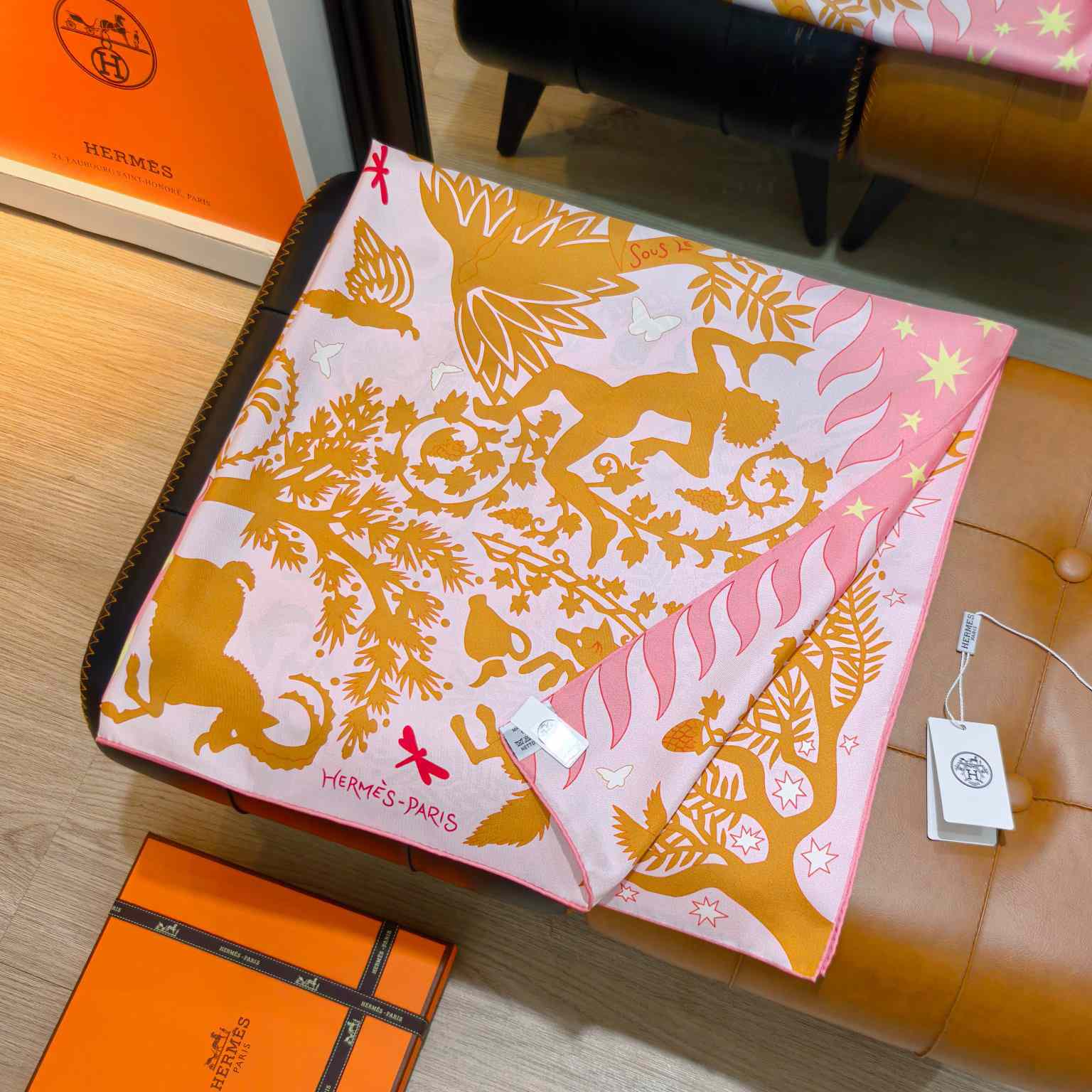 Hermes Sous le Charme D'Orphee Detail Scarf  - FashionPlug