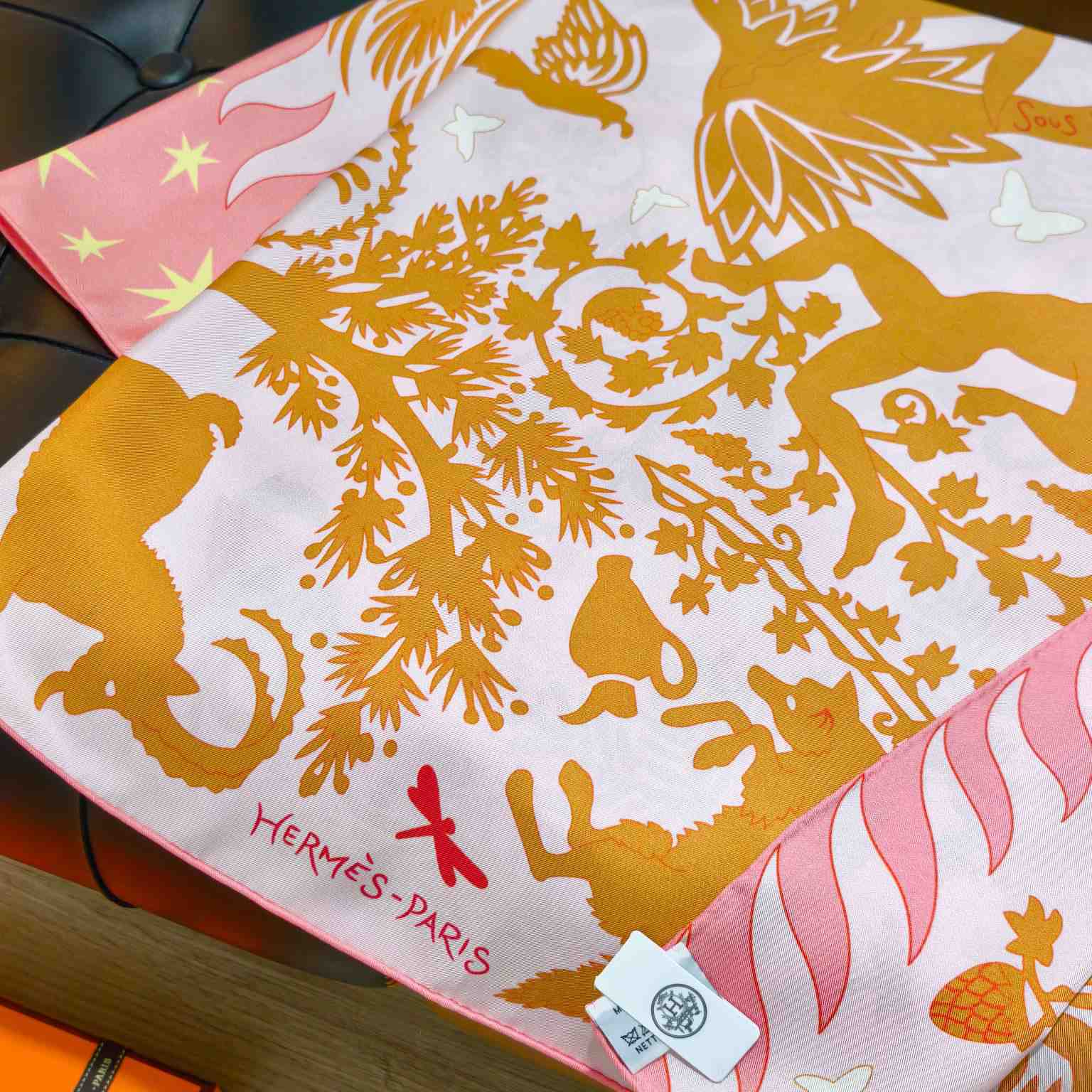 Hermes Sous le Charme D'Orphee Detail Scarf  - FashionPlug