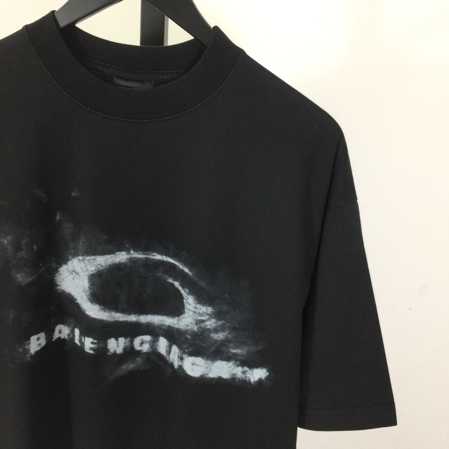 Balenciaga Washed Crayon Loop Medium Fit T‑shirt In Cotton - FashionPlug