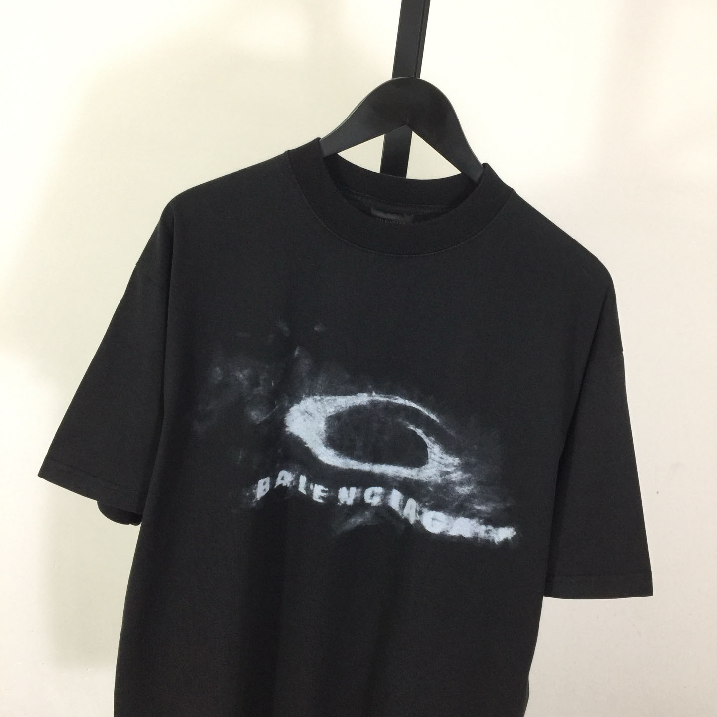 Balenciaga Washed Crayon Loop Medium Fit T‑shirt In Cotton - FashionPlug