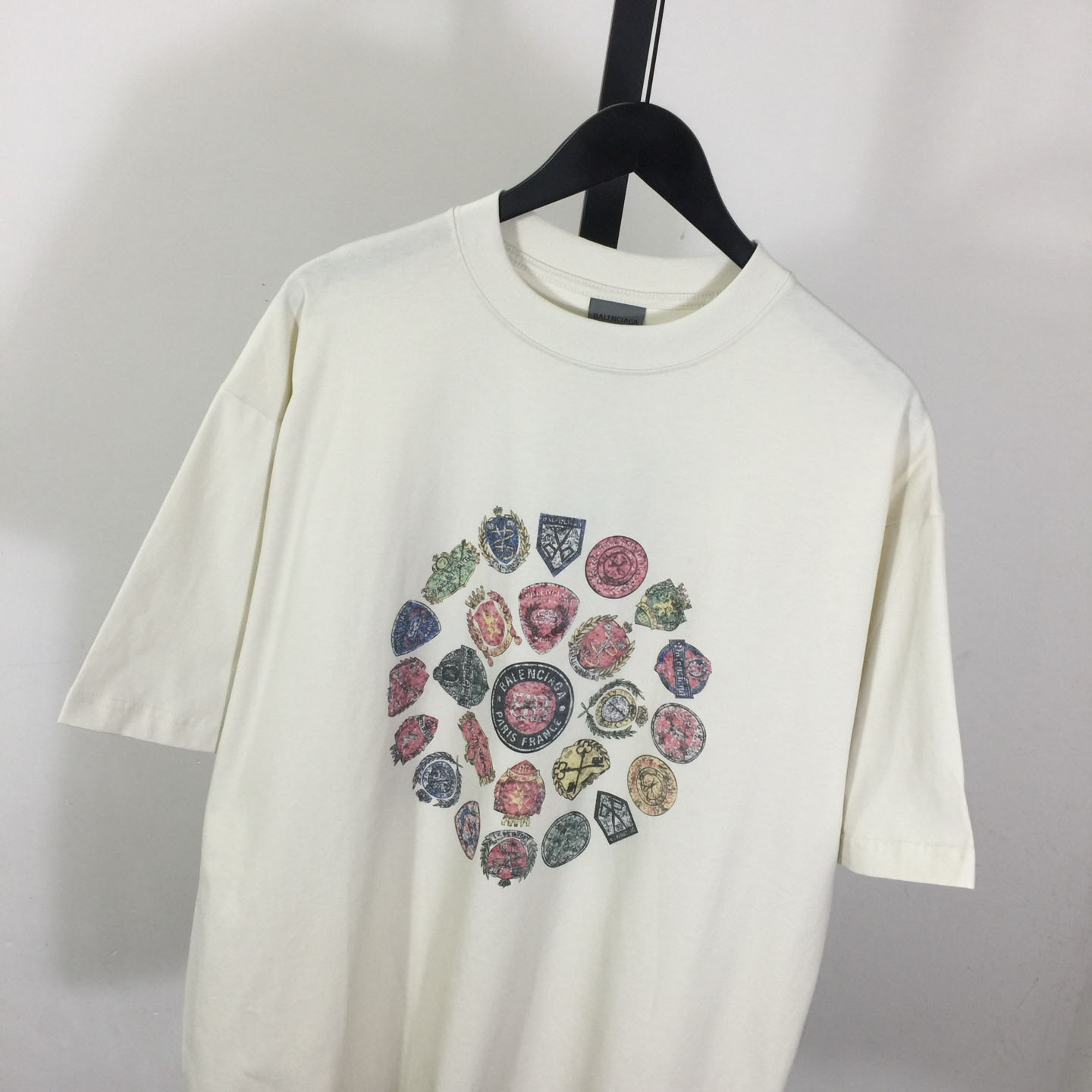 Balenciaga Medium Fit T-Shirt 'Dirty White' - FashionPlug