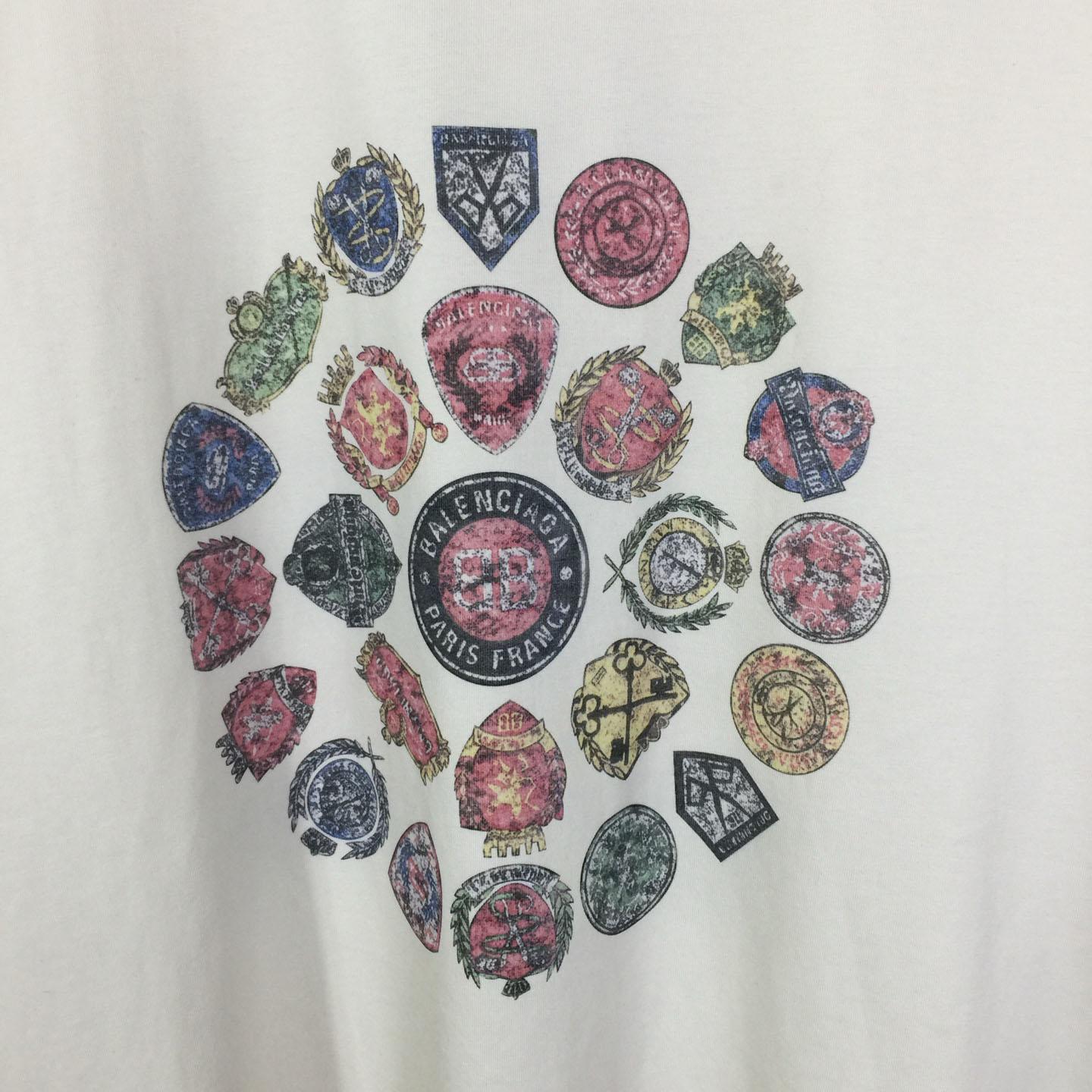 Balenciaga Medium Fit T-Shirt 'Dirty White' - FashionPlug