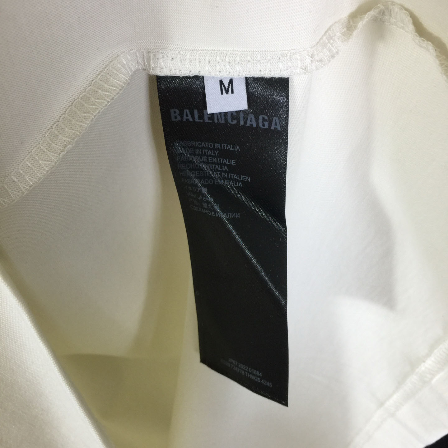 Balenciaga Medium Fit T-Shirt 'Dirty White' - FashionPlug