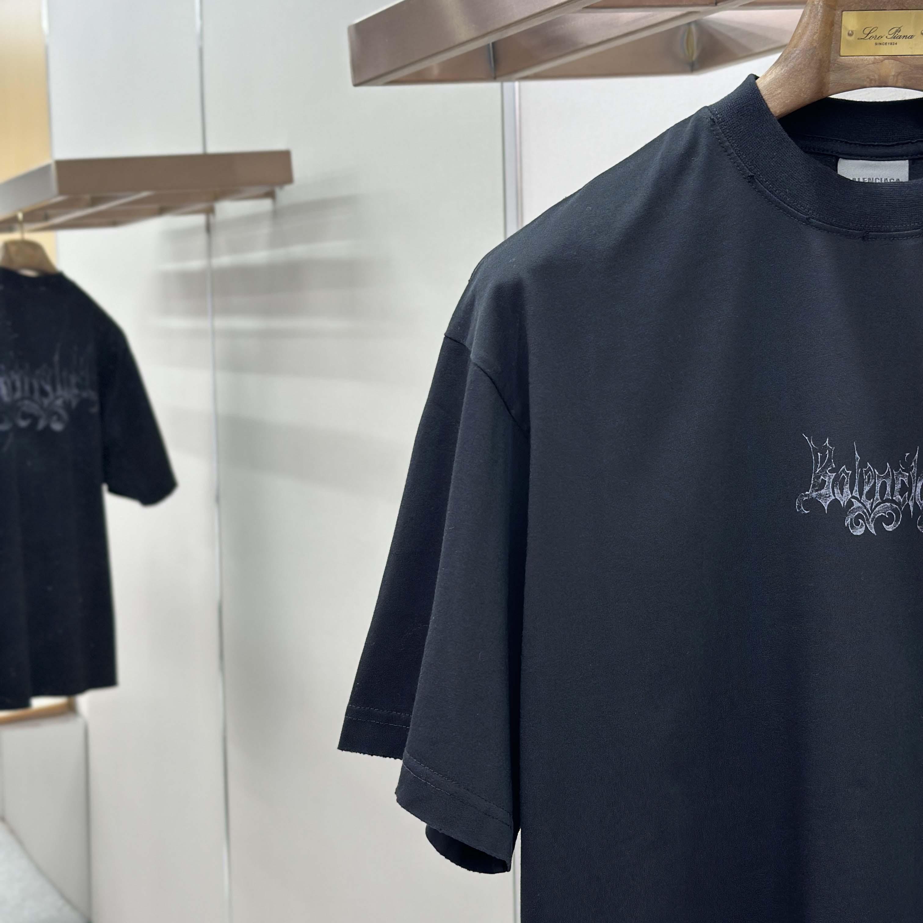 Balenciaga Sketchy Medium Fit T-Shirt - FashionPlug