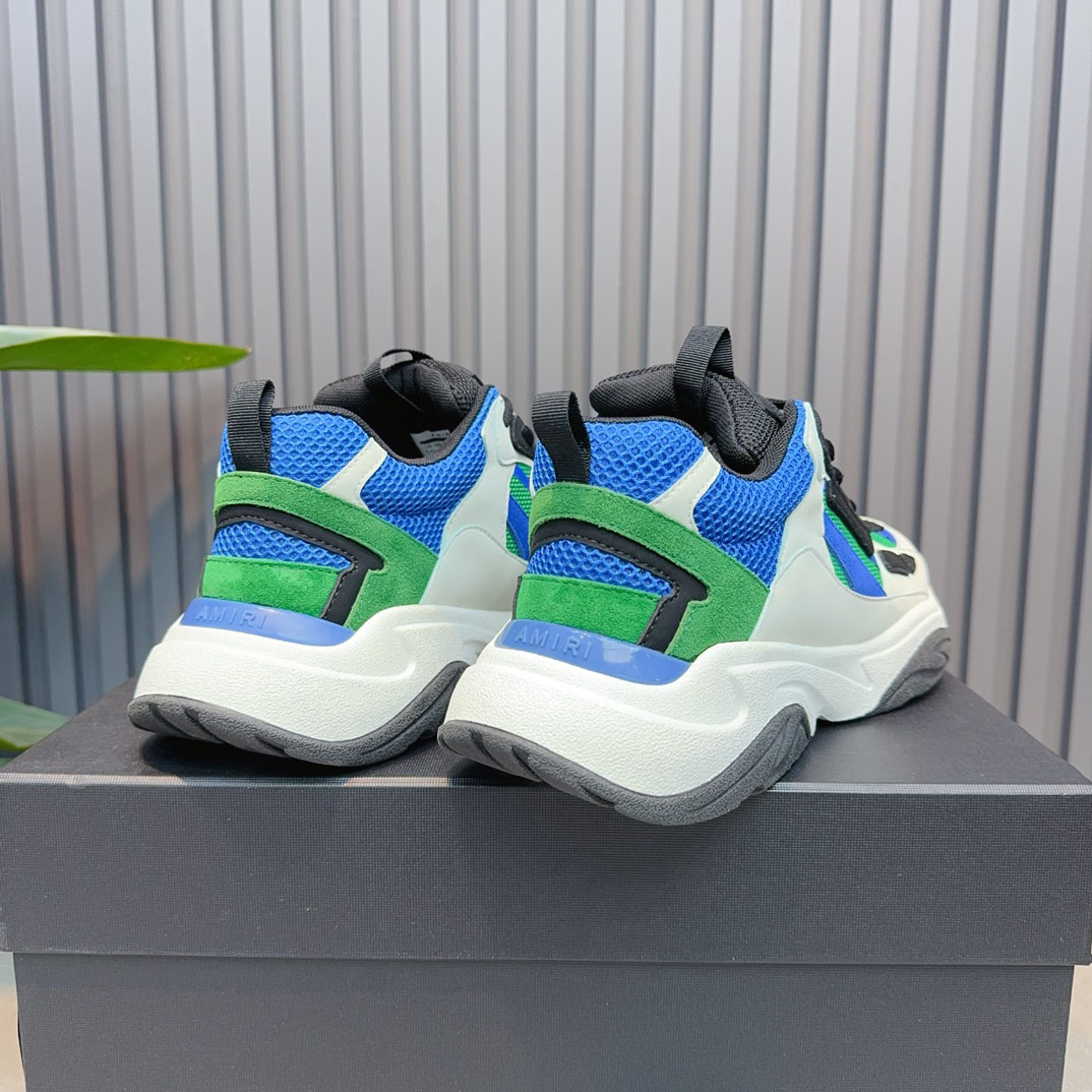 Amiri Bone Runner 'White Black Teal' - FashionPlug