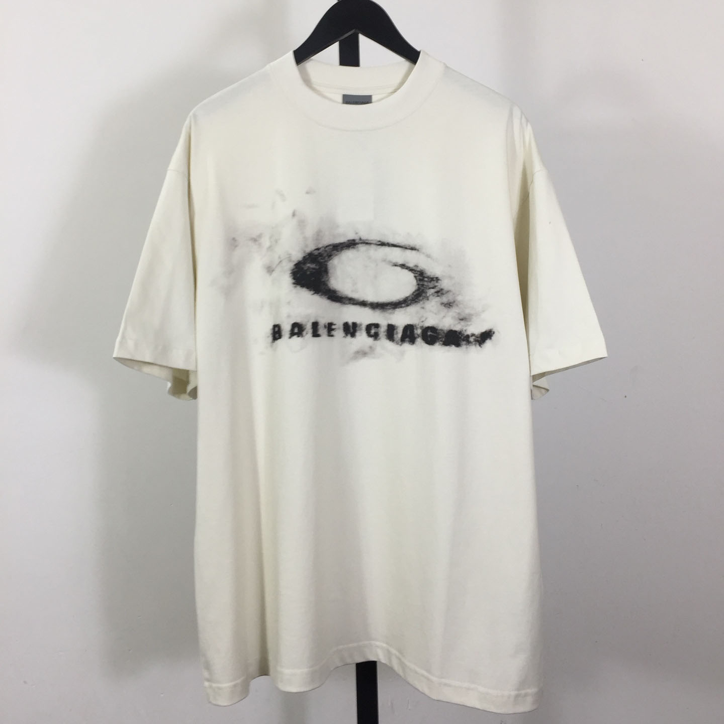 Balenciaga Washed Crayon Loop Medium Fit T‑shirt In Cotton - FashionPlug