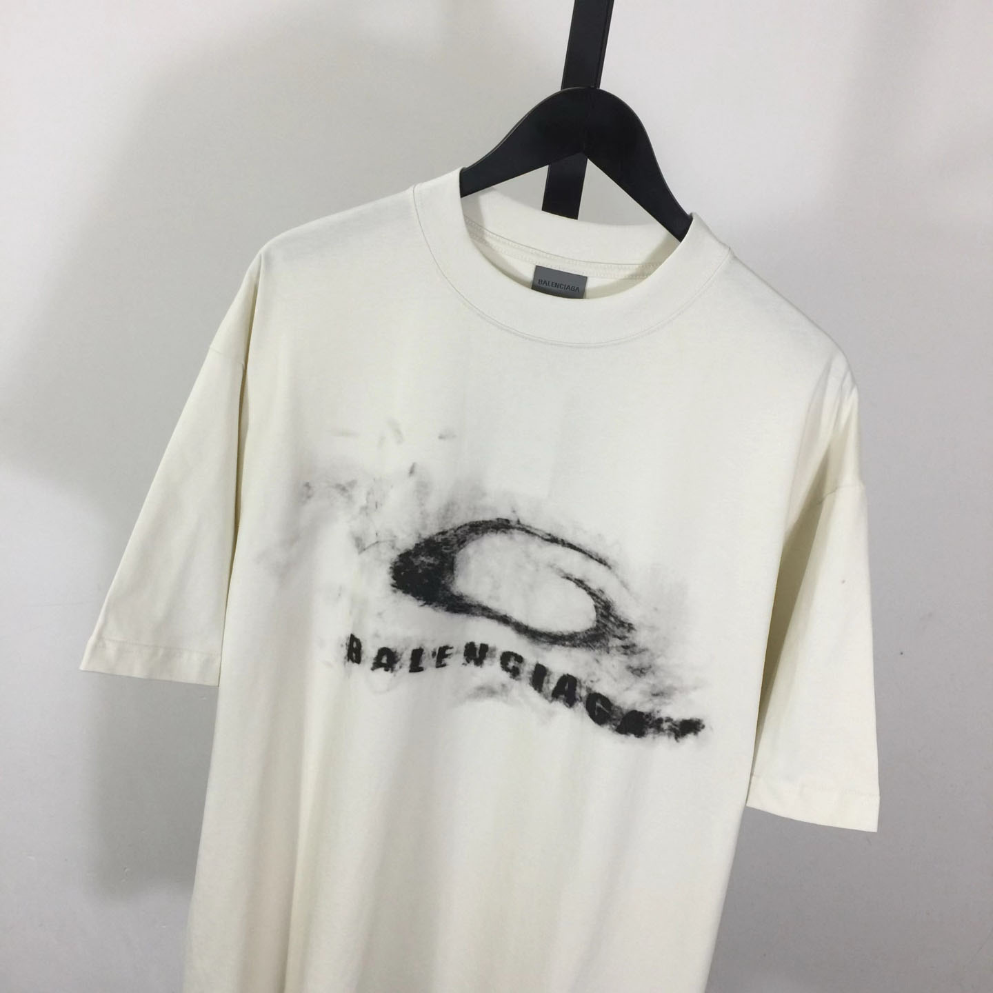 Balenciaga Washed Crayon Loop Medium Fit T‑shirt In Cotton - FashionPlug
