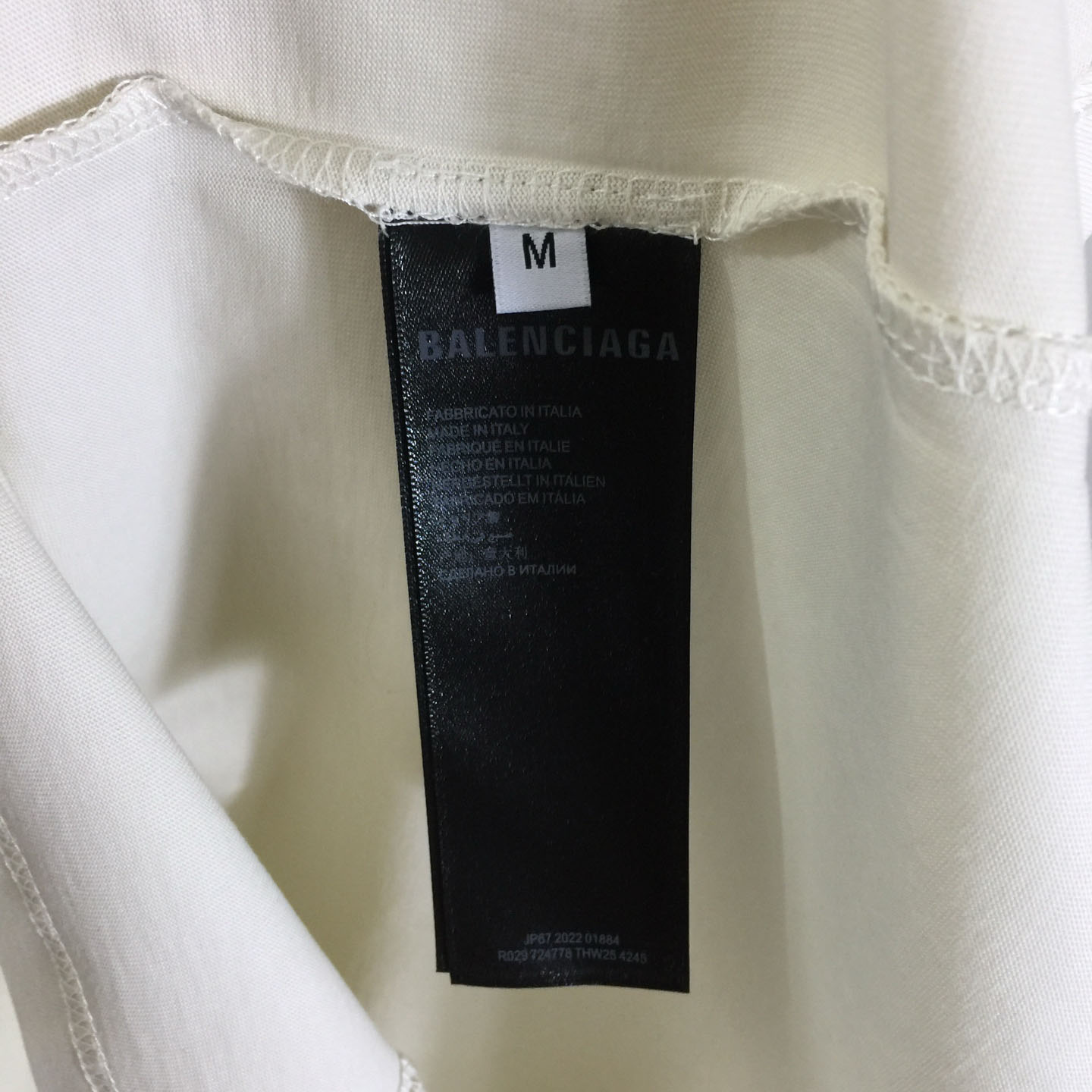 Balenciaga Washed Crayon Loop Medium Fit T‑shirt In Cotton - FashionPlug