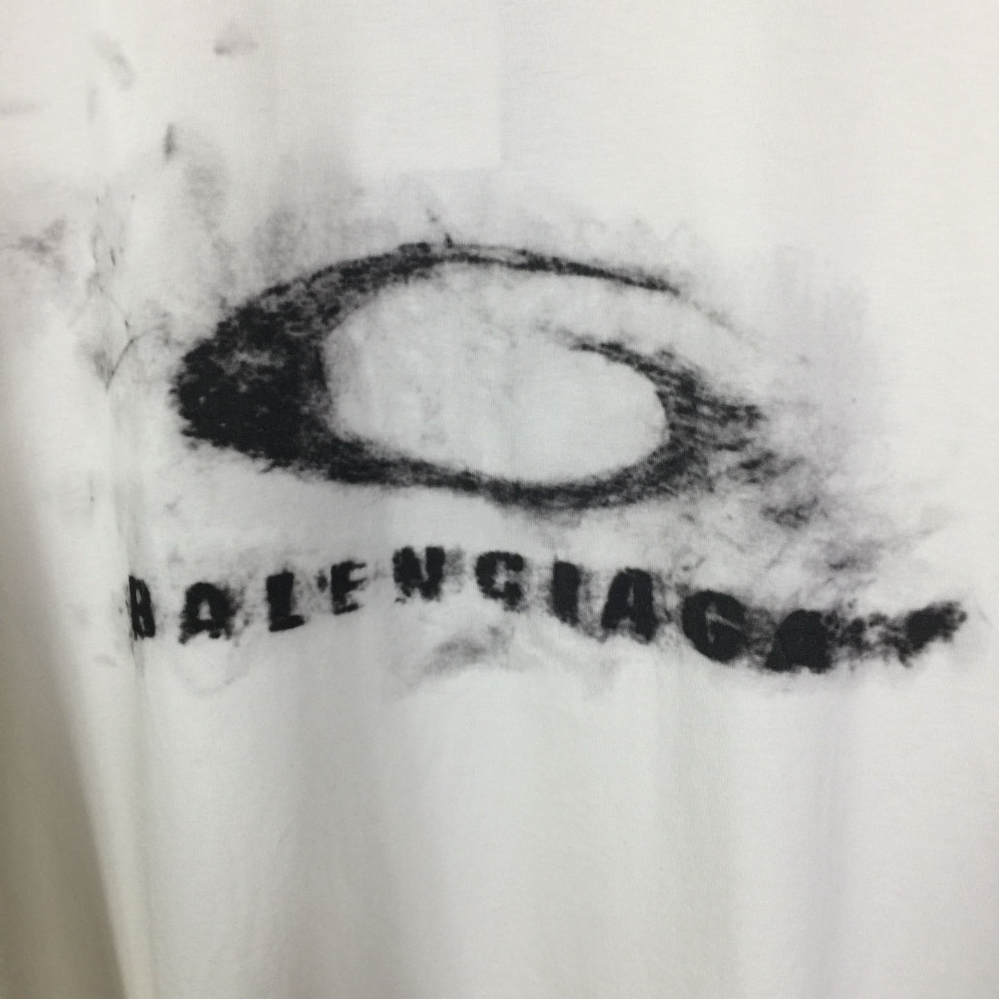 Balenciaga Washed Crayon Loop Medium Fit T‑shirt In Cotton - FashionPlug