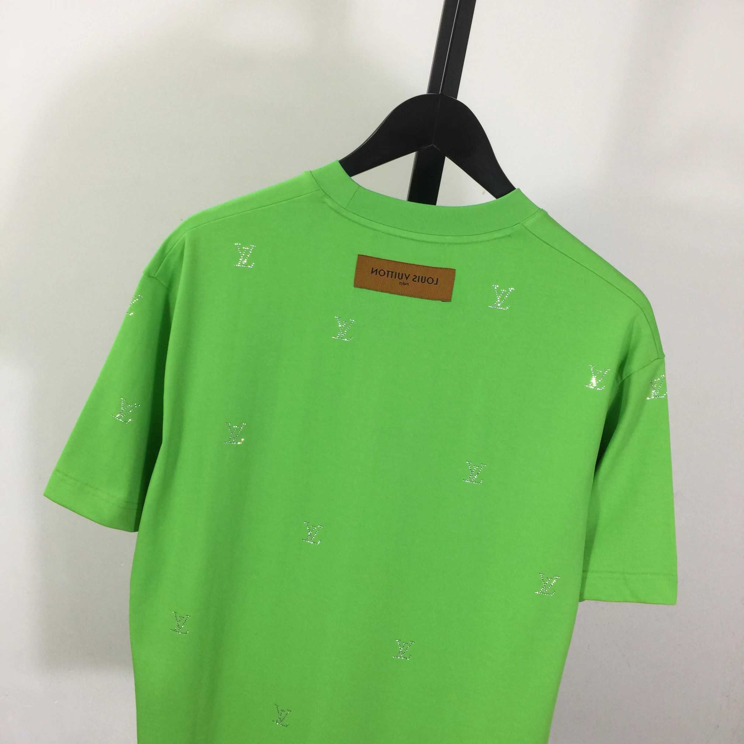 Louis Vuitton Crystal Embellished Cotton T-Shirt  - FashionPlug