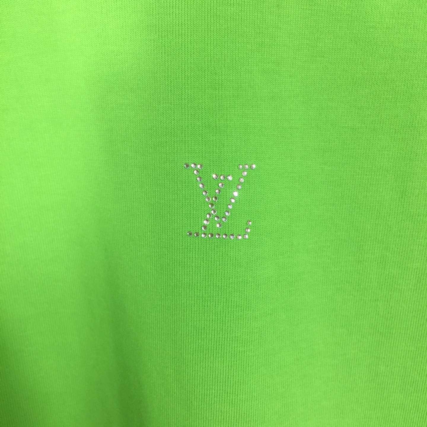 Louis Vuitton Crystal Embellished Cotton T-Shirt  - FashionPlug