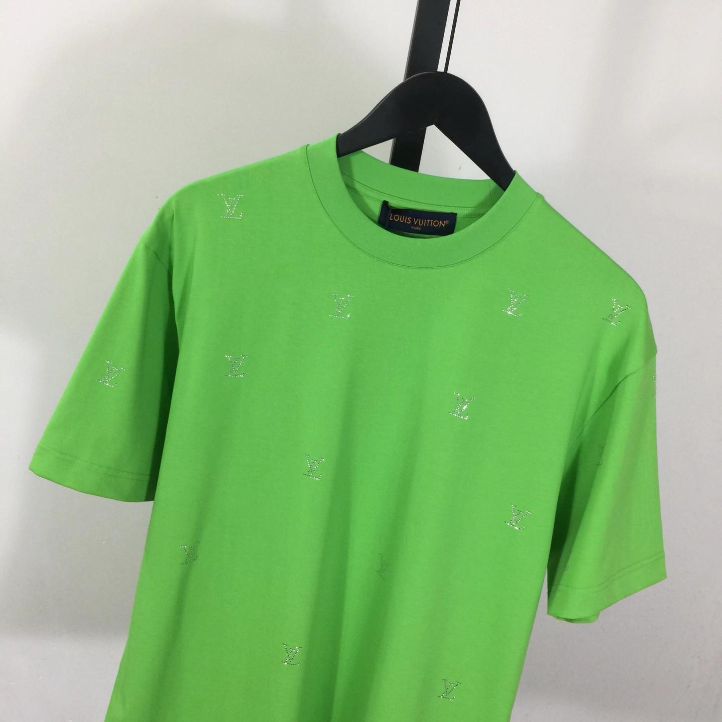 Louis Vuitton Crystal Embellished Cotton T-Shirt  - FashionPlug