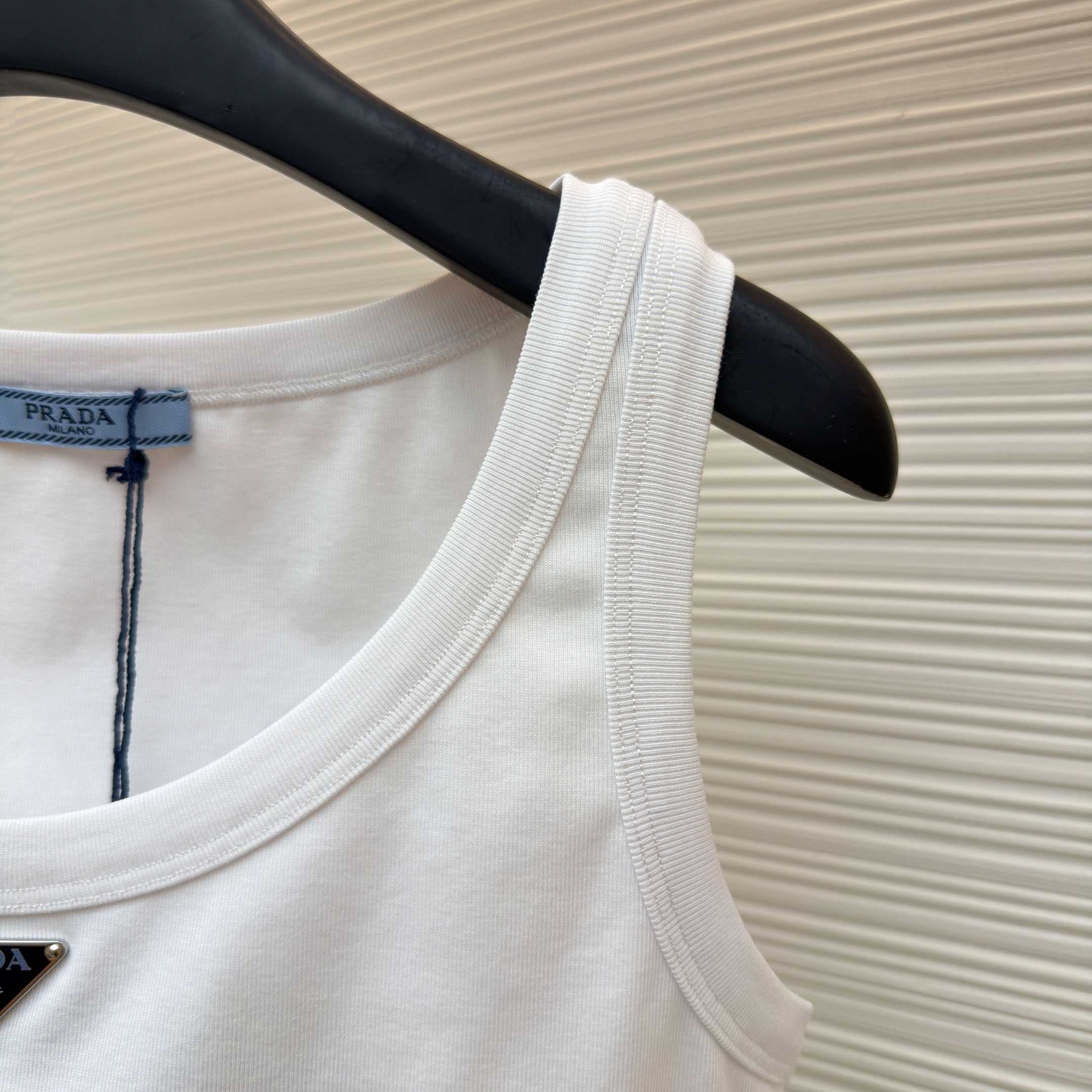 Prada Jersey Cropped Top - FashionPlug