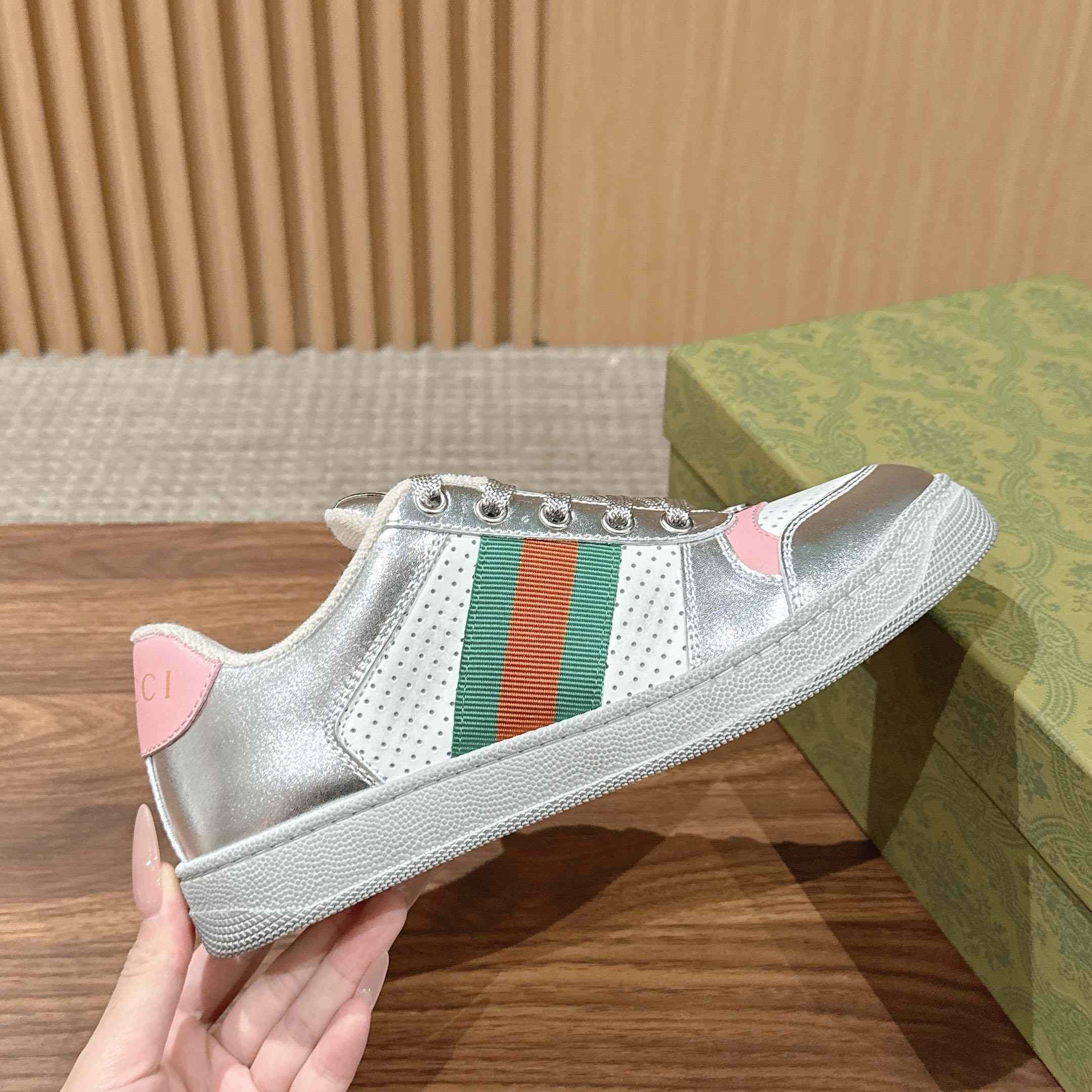 Gucci Worn-Out Effect Screener Sneaker - FashionPlug