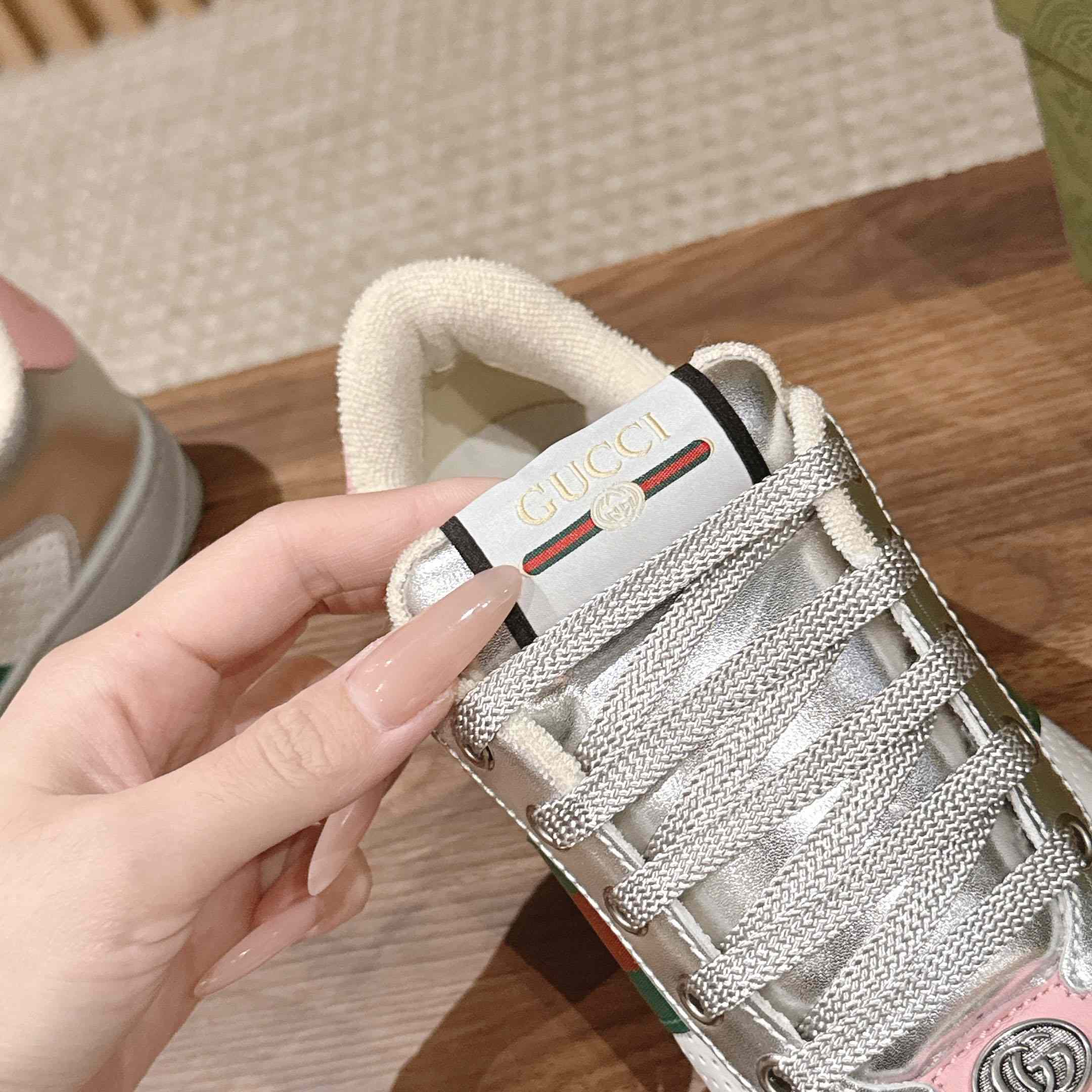 Gucci Worn-Out Effect Screener Sneaker - FashionPlug