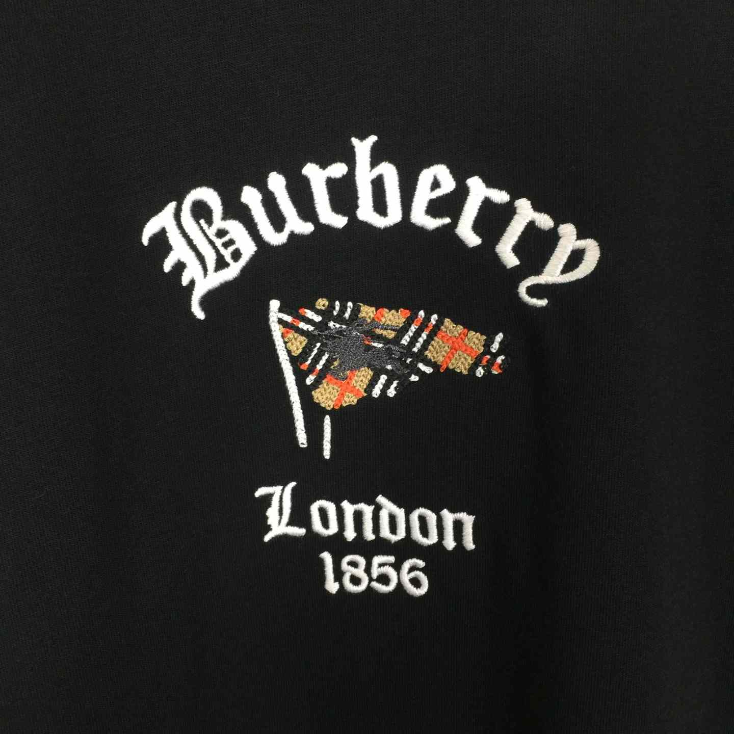 Burberry Check Flag Cotton T-shirt - FashionPlug