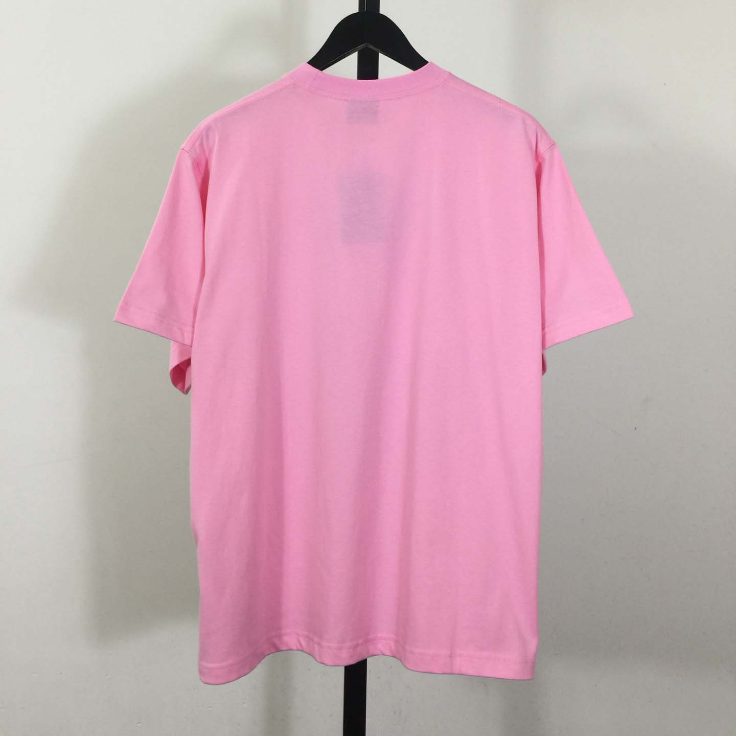 Balenciaga Vintage Surfer Oversized T-Shirt in old pink dry jersey - FashionPlug