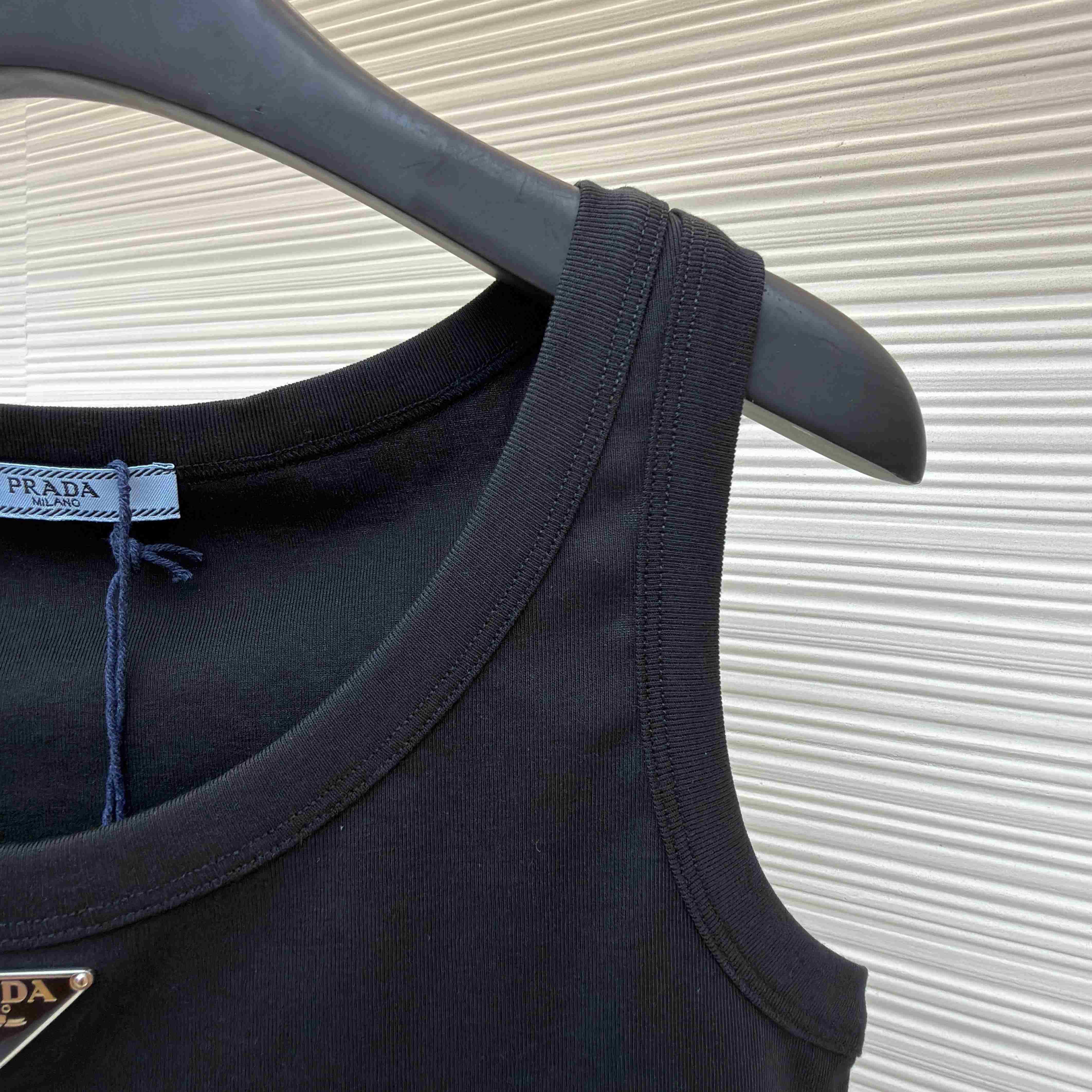 Prada Jersey Cropped Top - FashionPlug