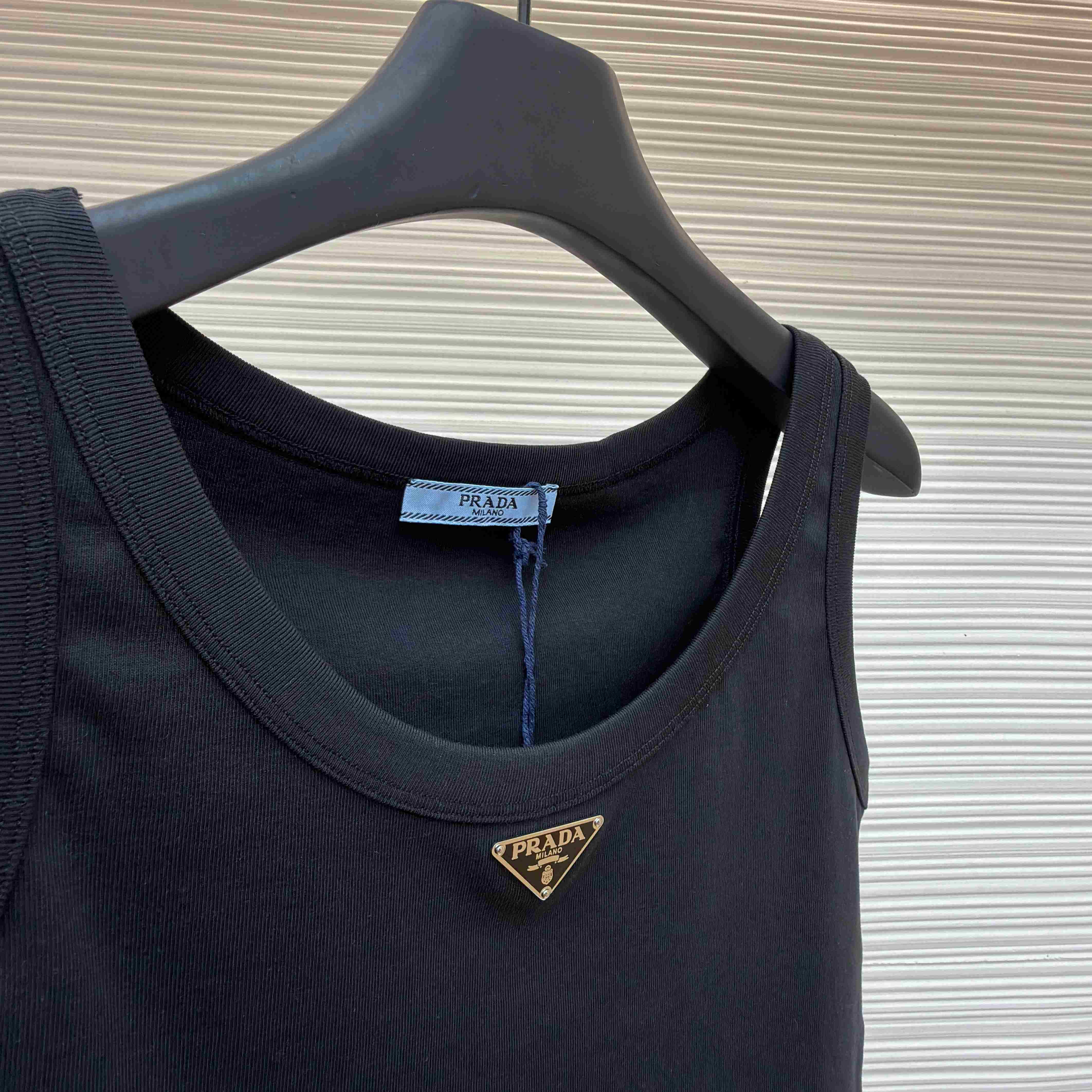 Prada Jersey Cropped Top - FashionPlug