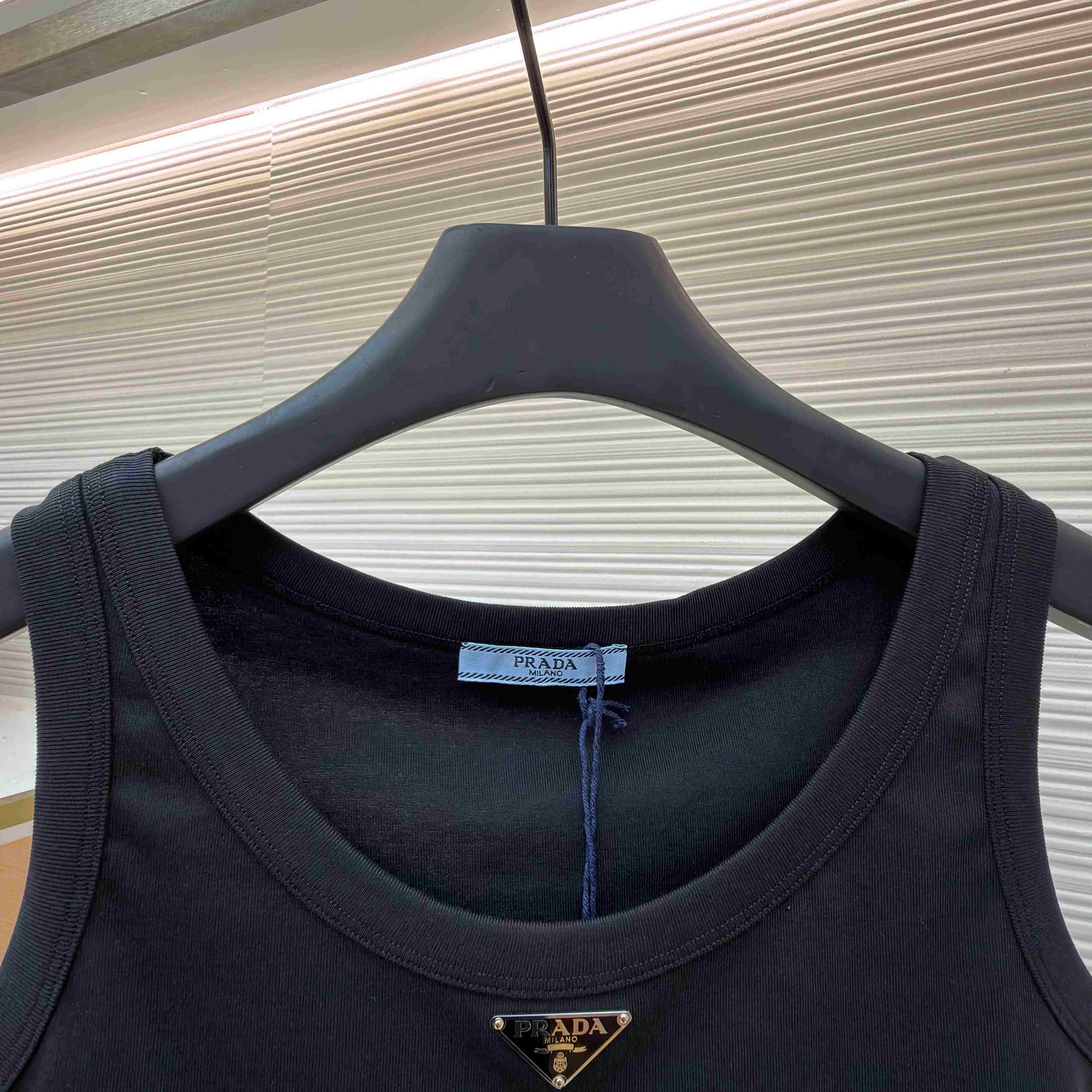 Prada Jersey Cropped Top - FashionPlug