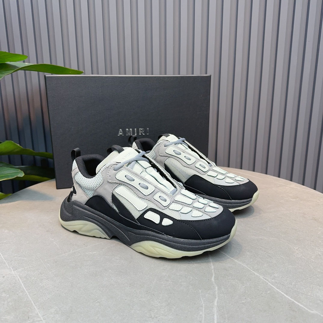 Amiri Bone Runner 'Black Grey' - FashionPlug