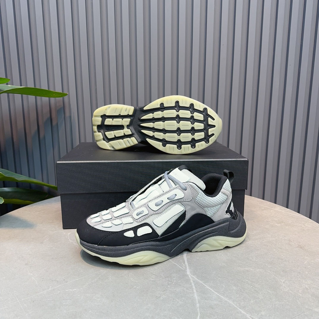 Amiri Bone Runner 'Black Grey' - FashionPlug