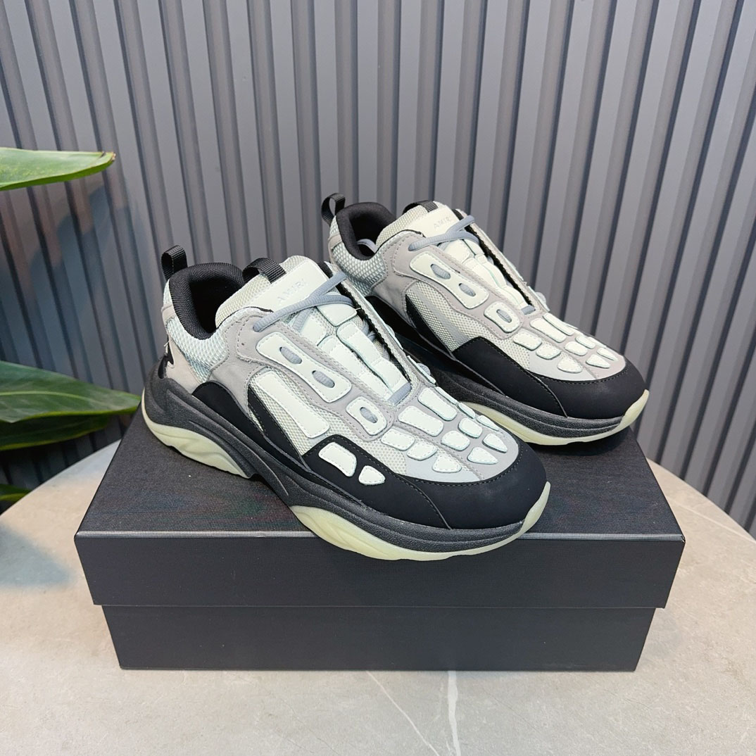 Amiri Bone Runner 'Black Grey' - FashionPlug