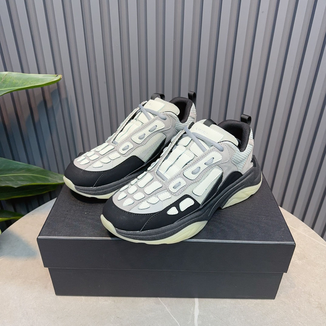 Amiri Bone Runner 'Black Grey' - FashionPlug