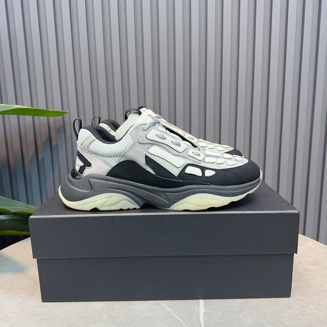 Amiri Bone Runner 'Black Grey' - FashionPlug
