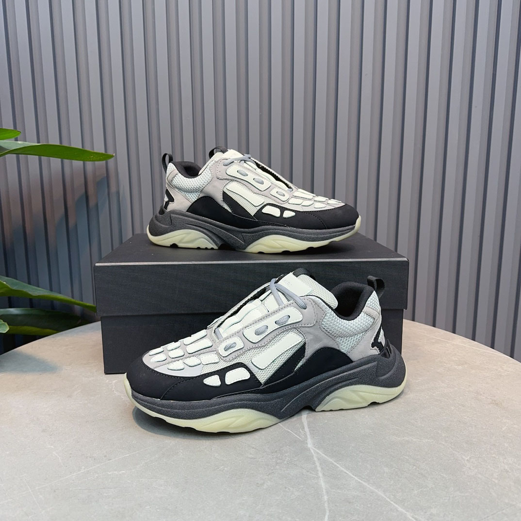 Amiri Bone Runner 'Black Grey' - FashionPlug