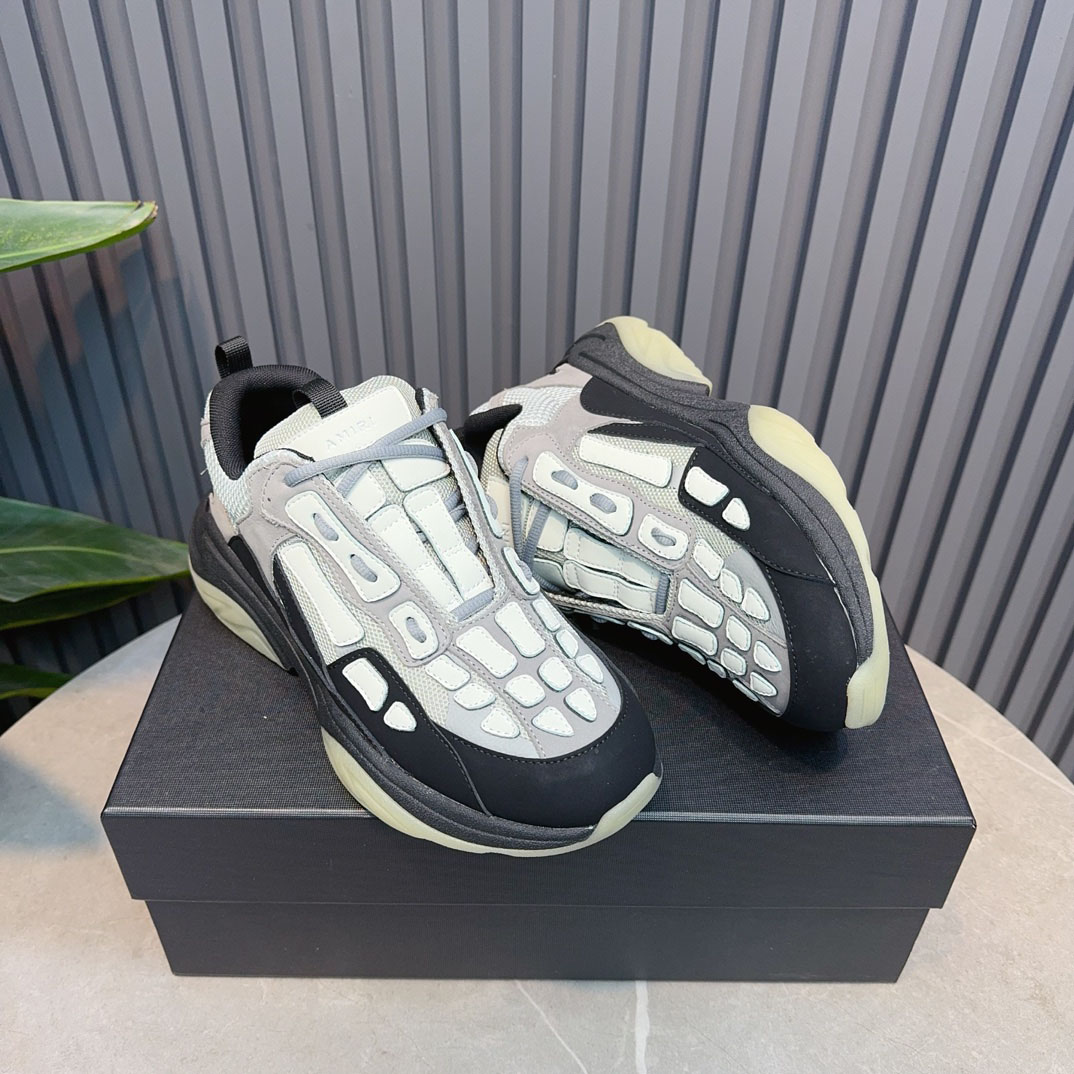 Amiri Bone Runner 'Black Grey' - FashionPlug