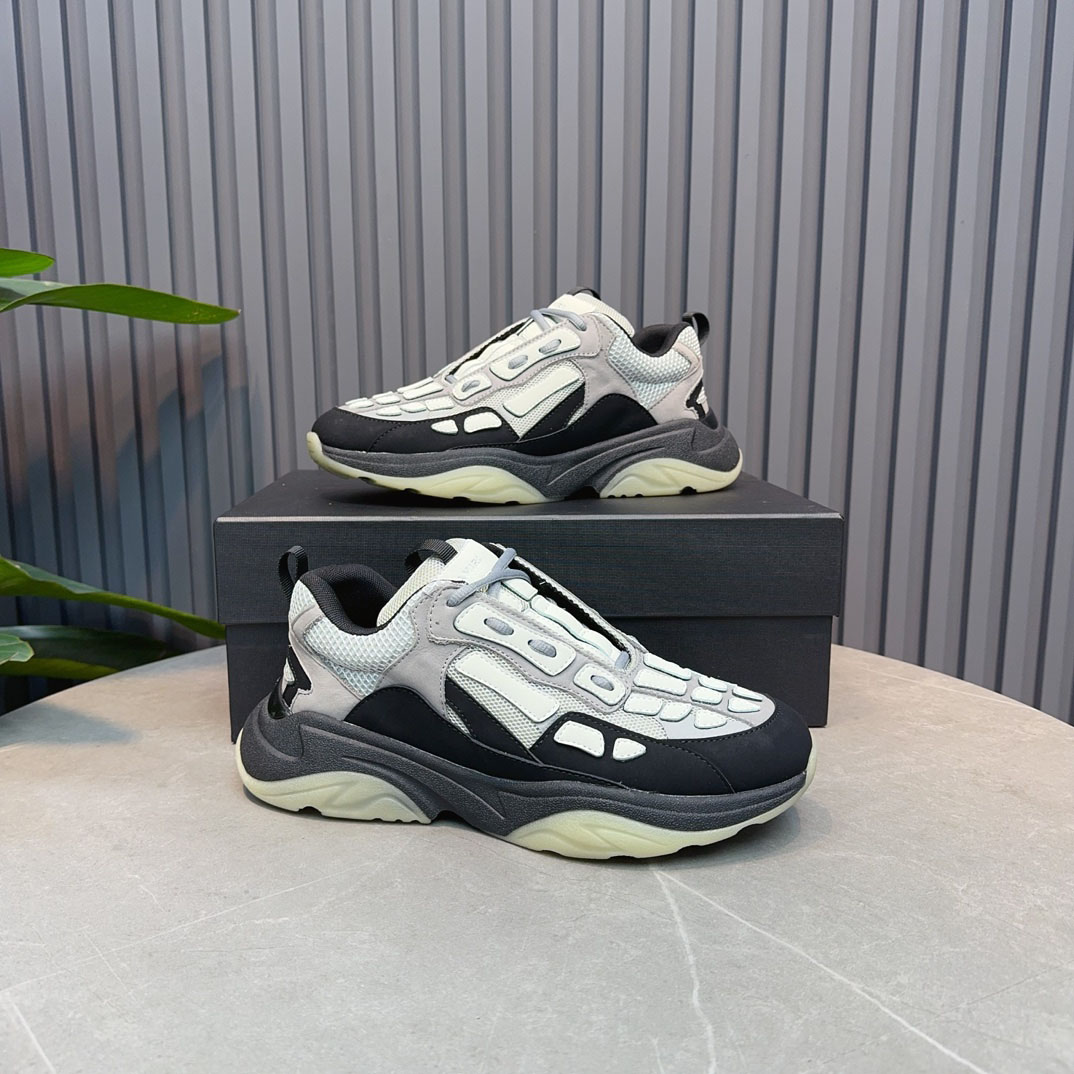 Amiri Bone Runner 'Black Grey' - FashionPlug