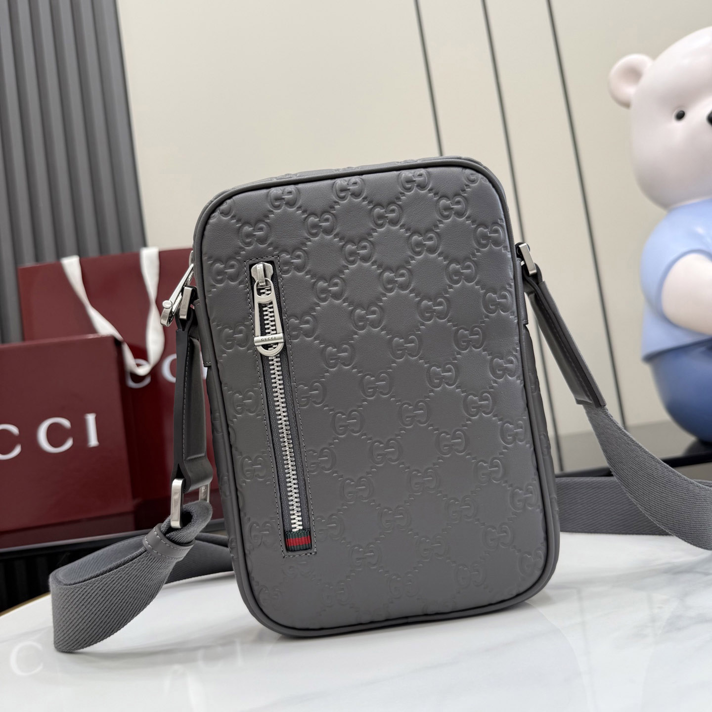 Gucci GG Emblem Small Crossbody Bag 850238 - FashionPlug