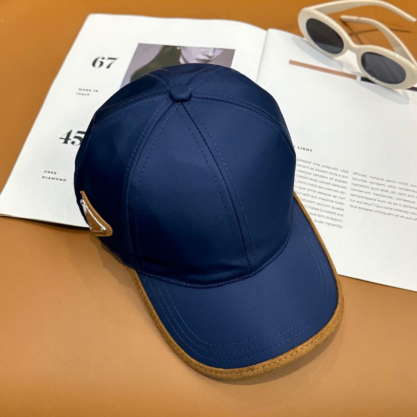 Prada Re-Nylon Baseball Cap - FashionPlug