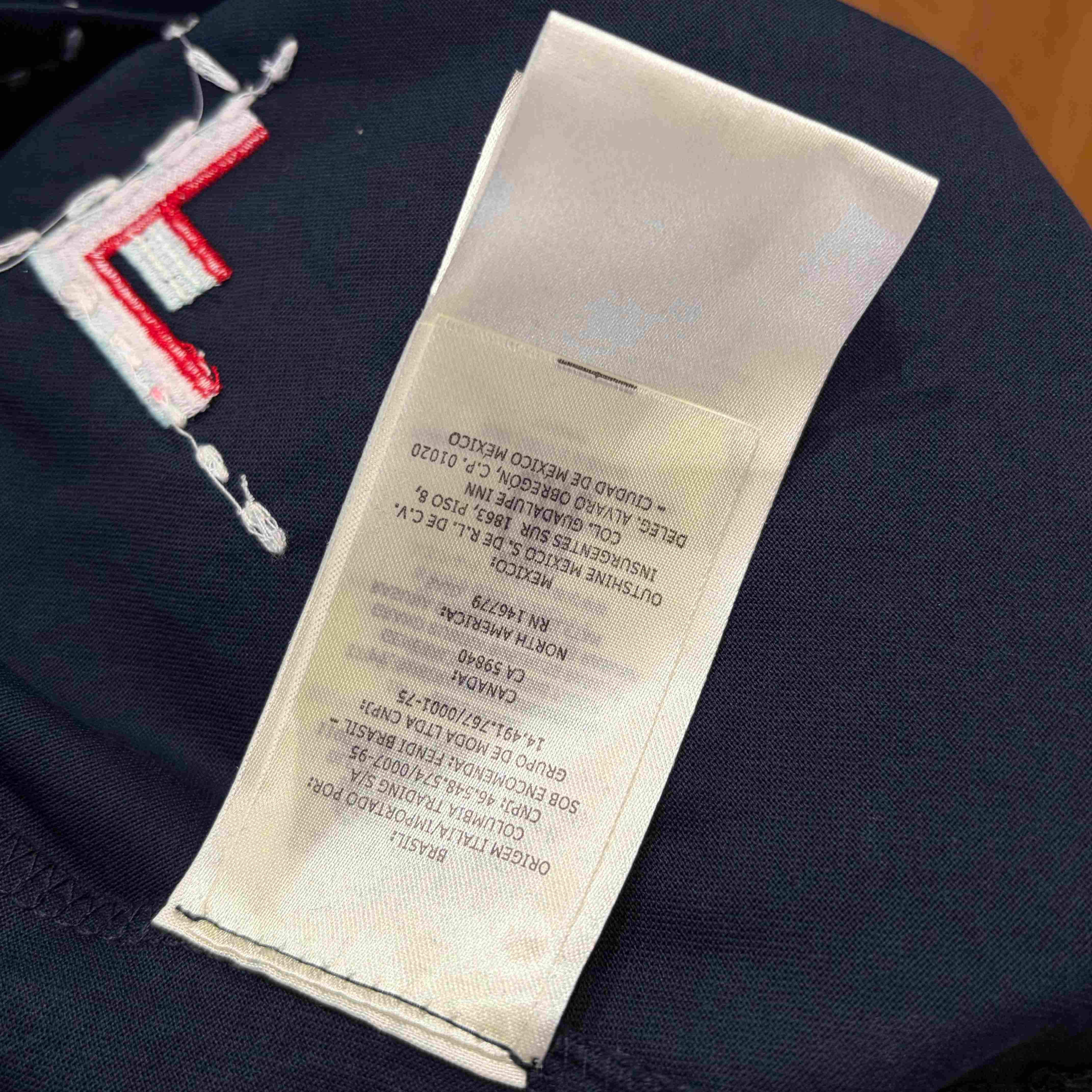 Fendi Dark Blue Cotton T-shirt - FashionPlug
