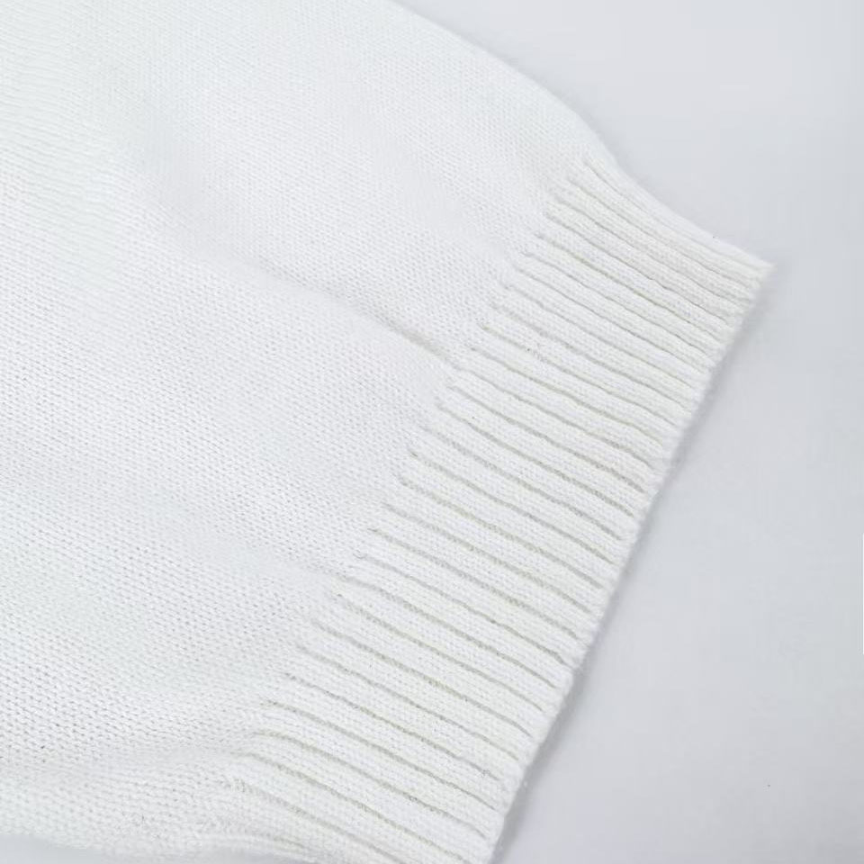 Fendi White Cotton And Cashmere Jumper - FashionPlug